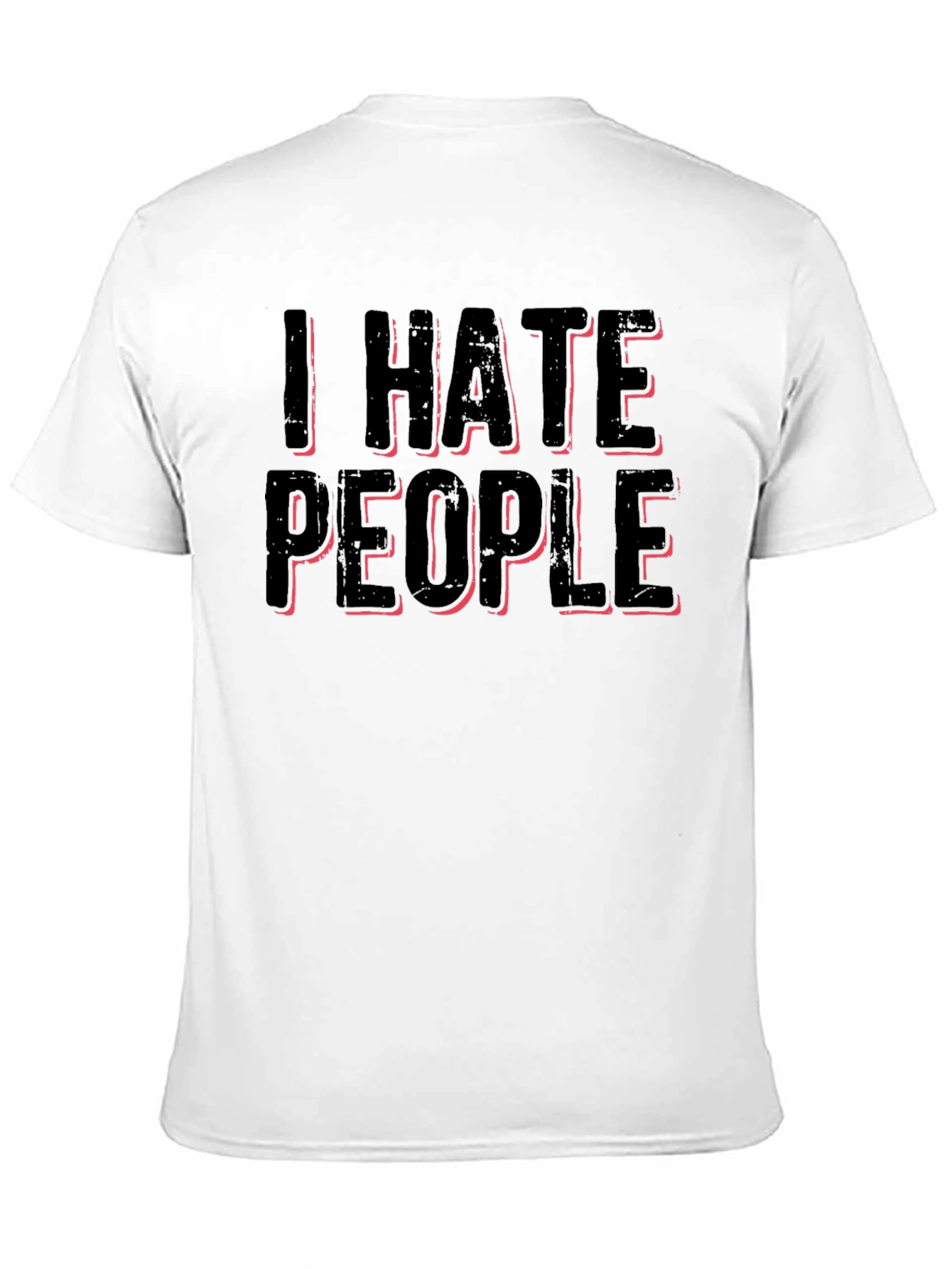 Black I Hate People Graphic T-Shirt - Anti-Social Tee view 11