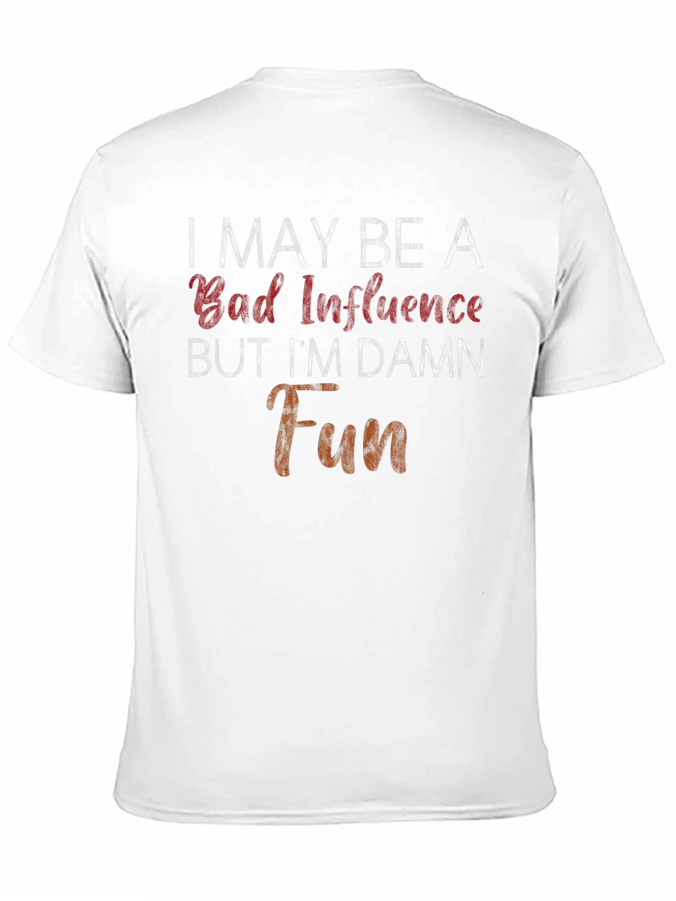 Black Bad Influence, Damn Fun Graphic Tee - Mens view 11