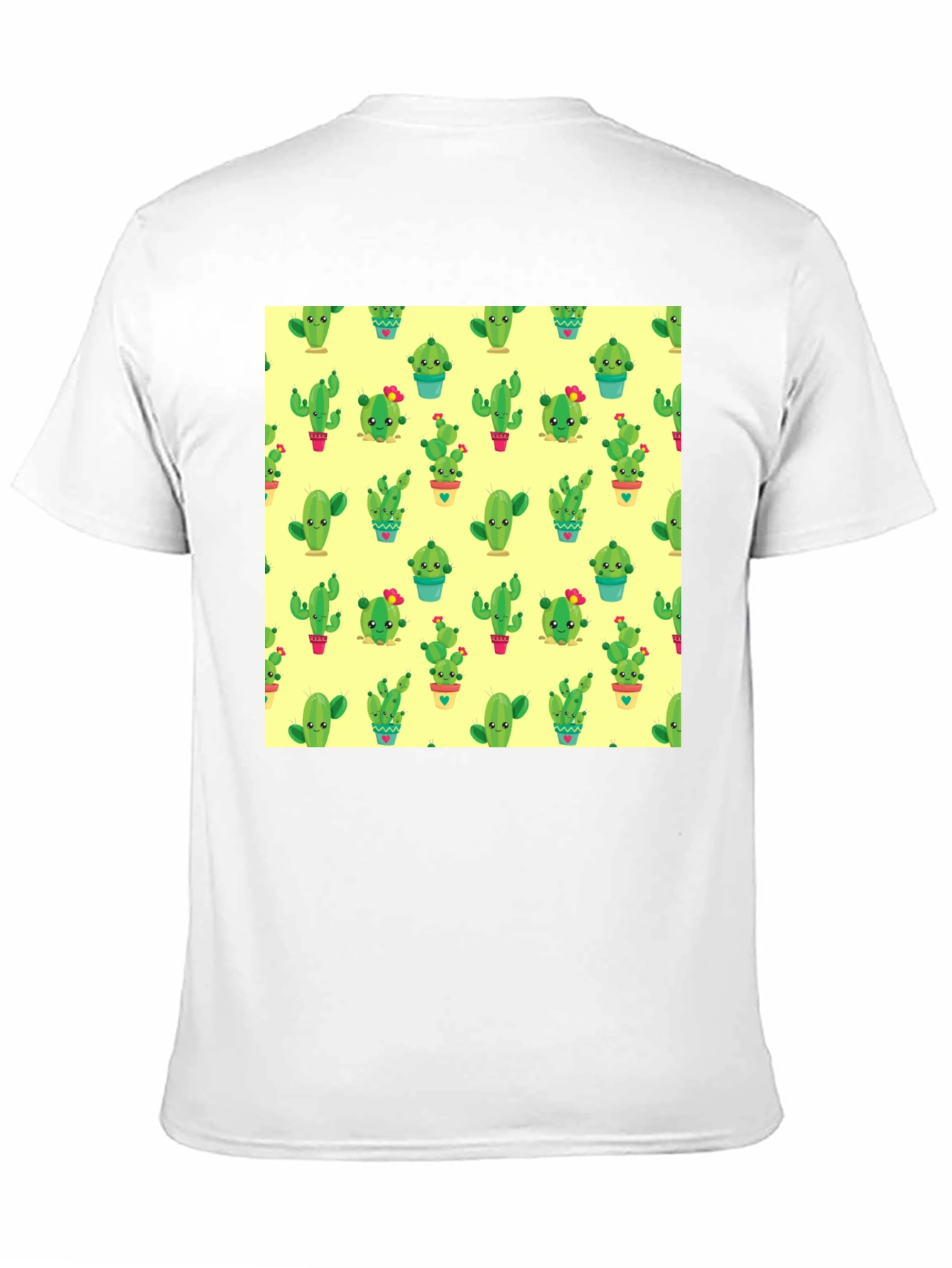 Black Cactus Print Black T-Shirt - Trendy & Fun view 11