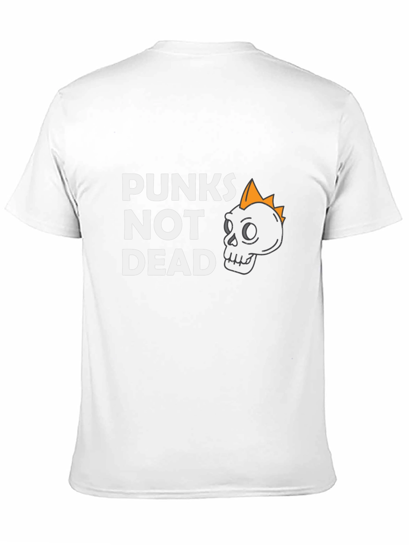Black Punks Not Dead Graphic Tee - Skull Punk Rock T-Shirt view 11