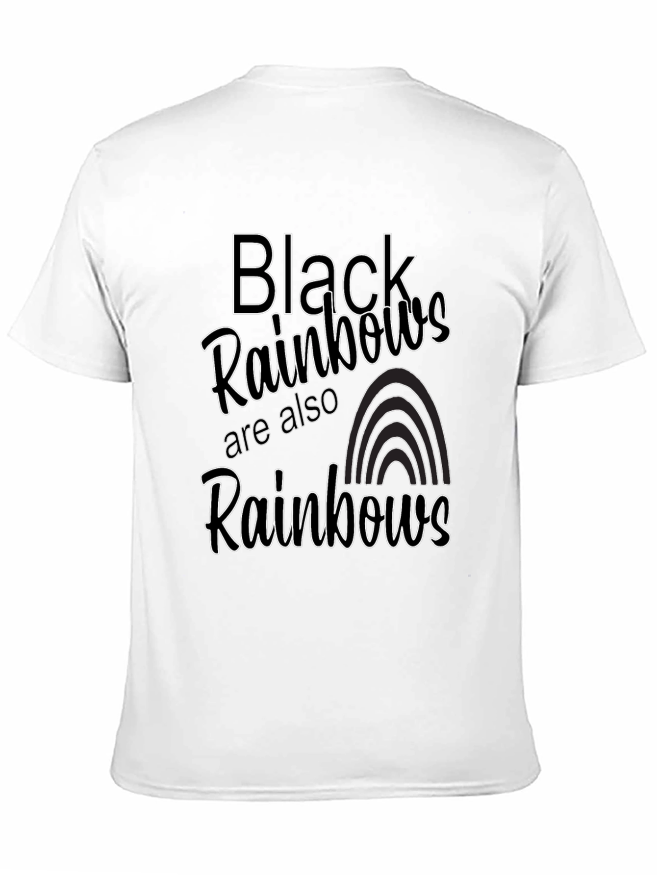 Black Black Rainbows Graphic Tee view 11