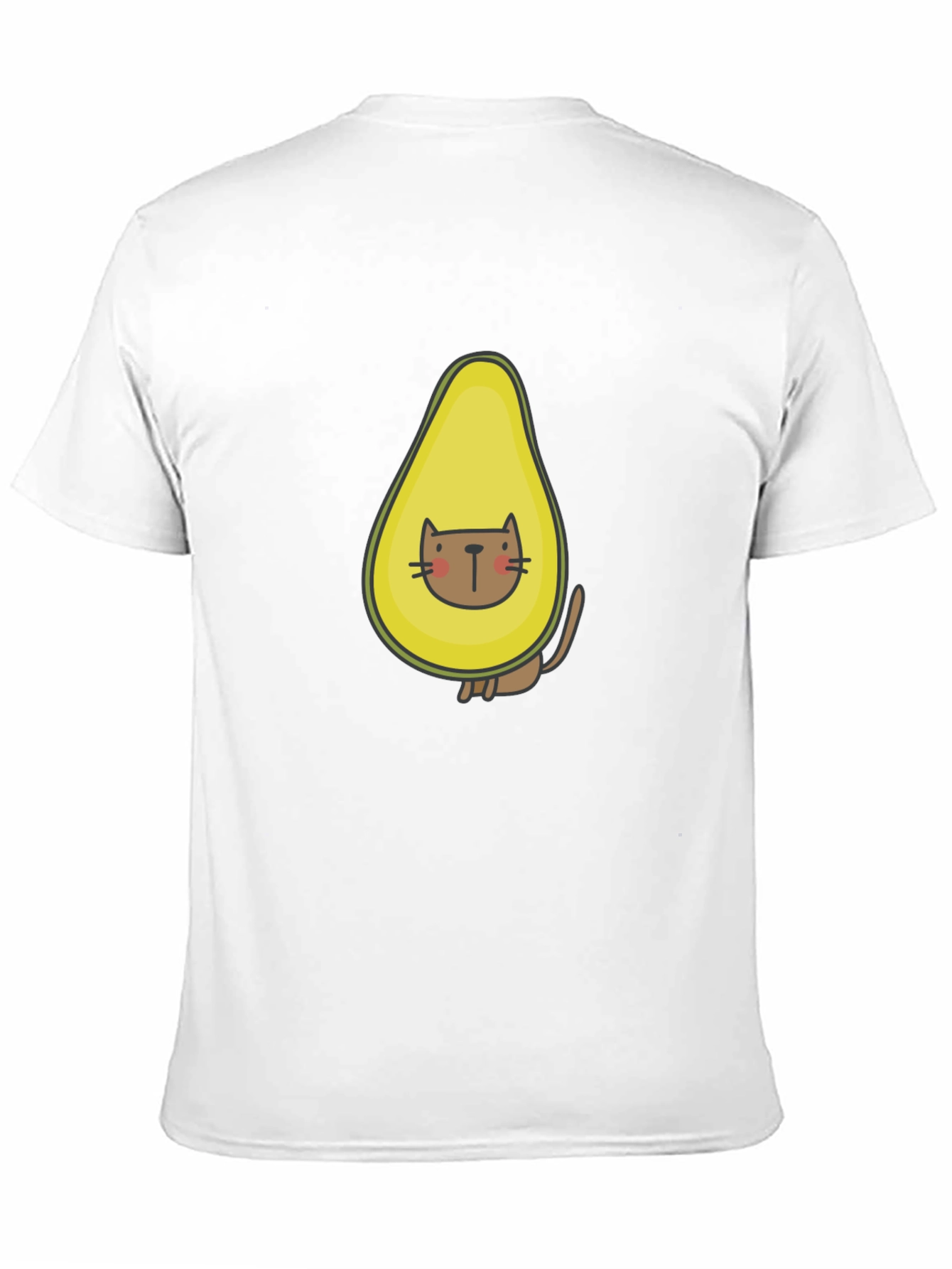 Black Avocado Cat T-Shirt - Funny Graphic Tee view 11