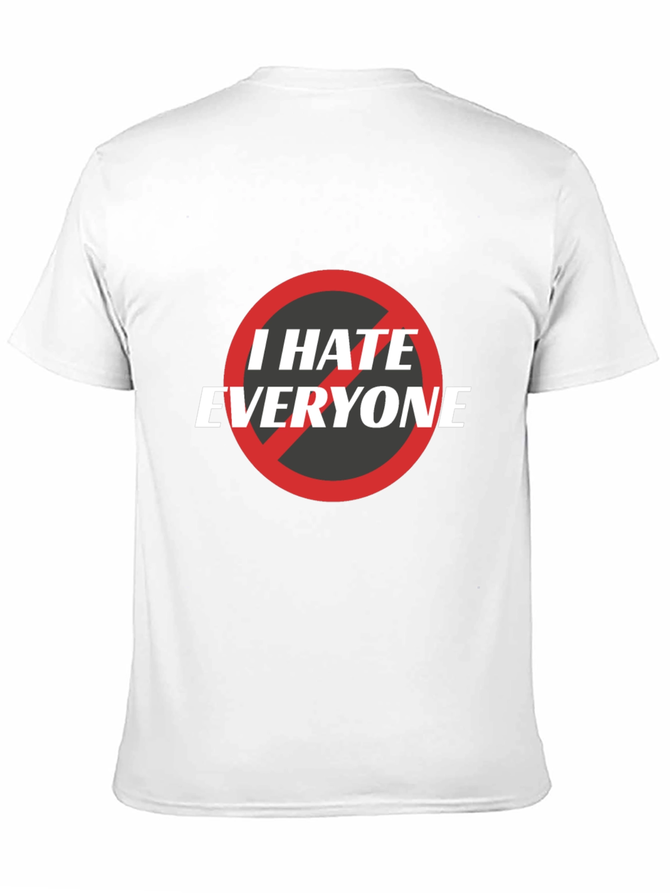 Black I Hate Everyone Graphic Tee - Unisex Black T-Shirt view 11