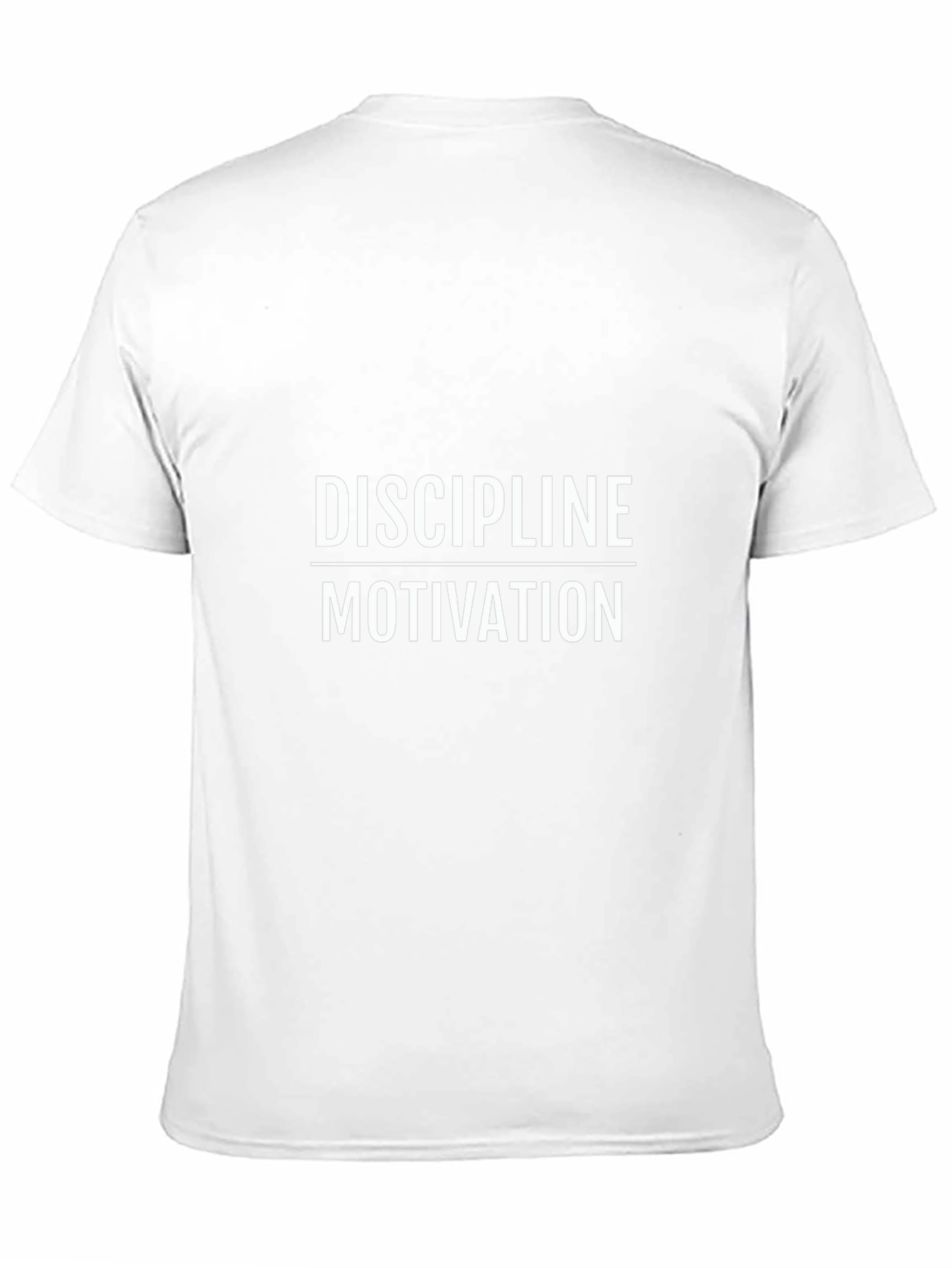 Black Discipline Motivation Graphic T-Shirt - Men's Black Tee view 11