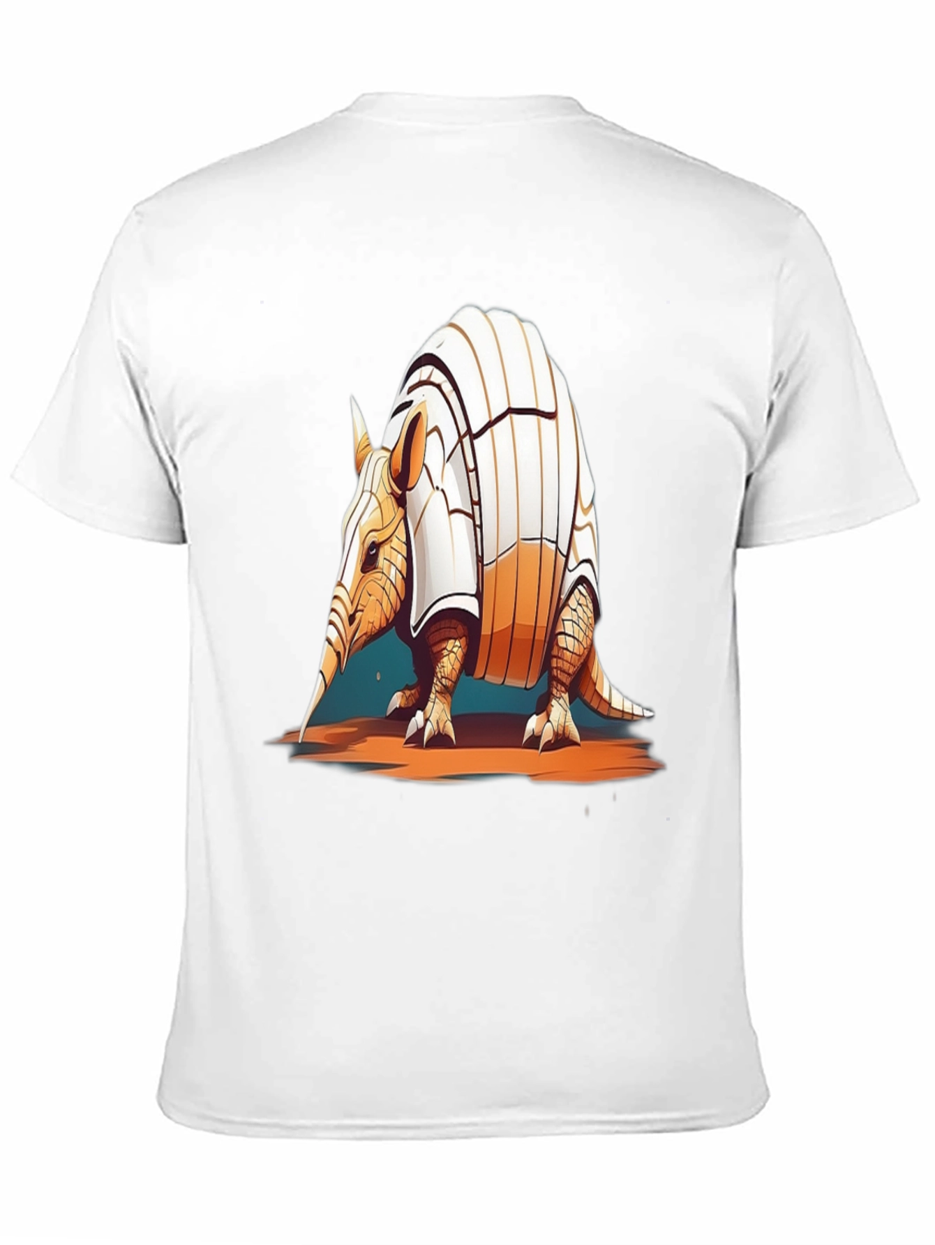 Black Armadillo Graphic T-Shirt - Cool Animal Tee view 11