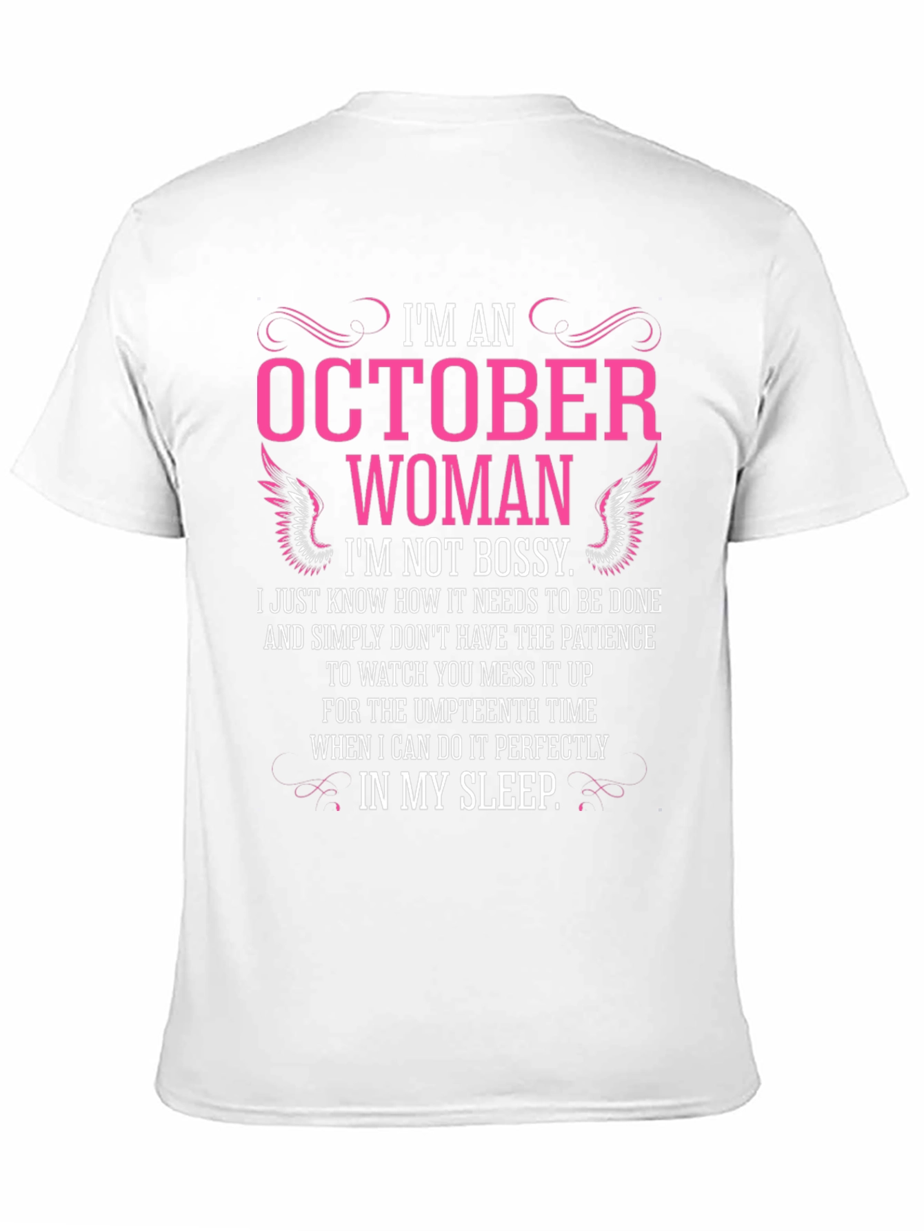 Black October Woman Graphic T-Shirt - Funny Birthday Gift view 11