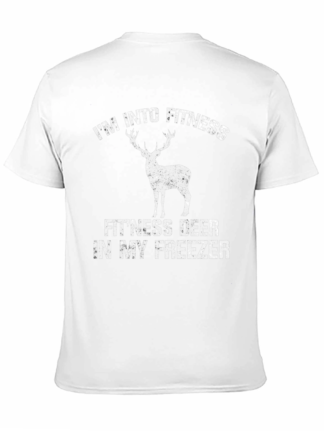 Black I'm Into Fitness Deer in My Freezer T-Shirt view 11