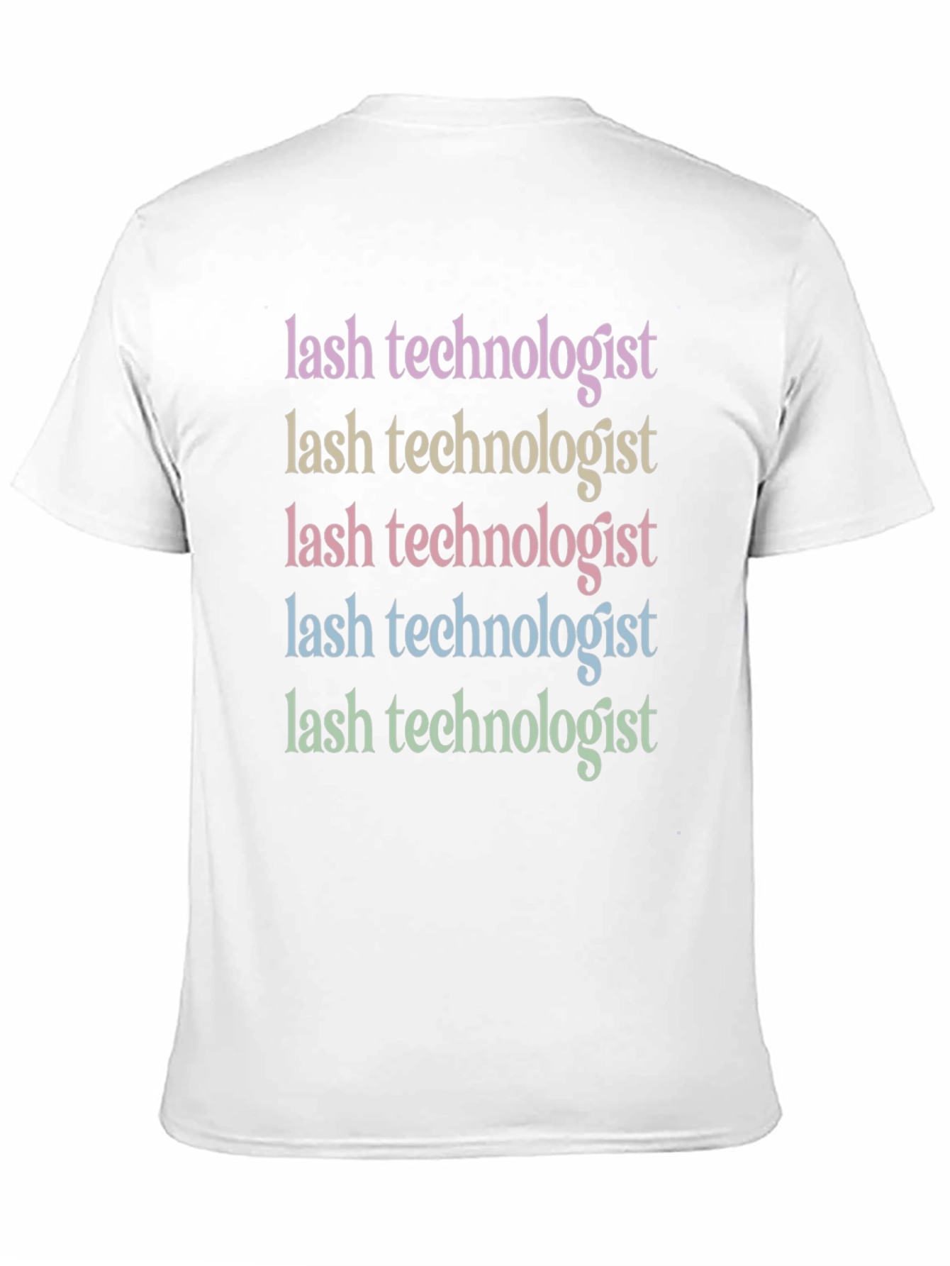 Black Lash Technologist Colorful T-Shirt view 11