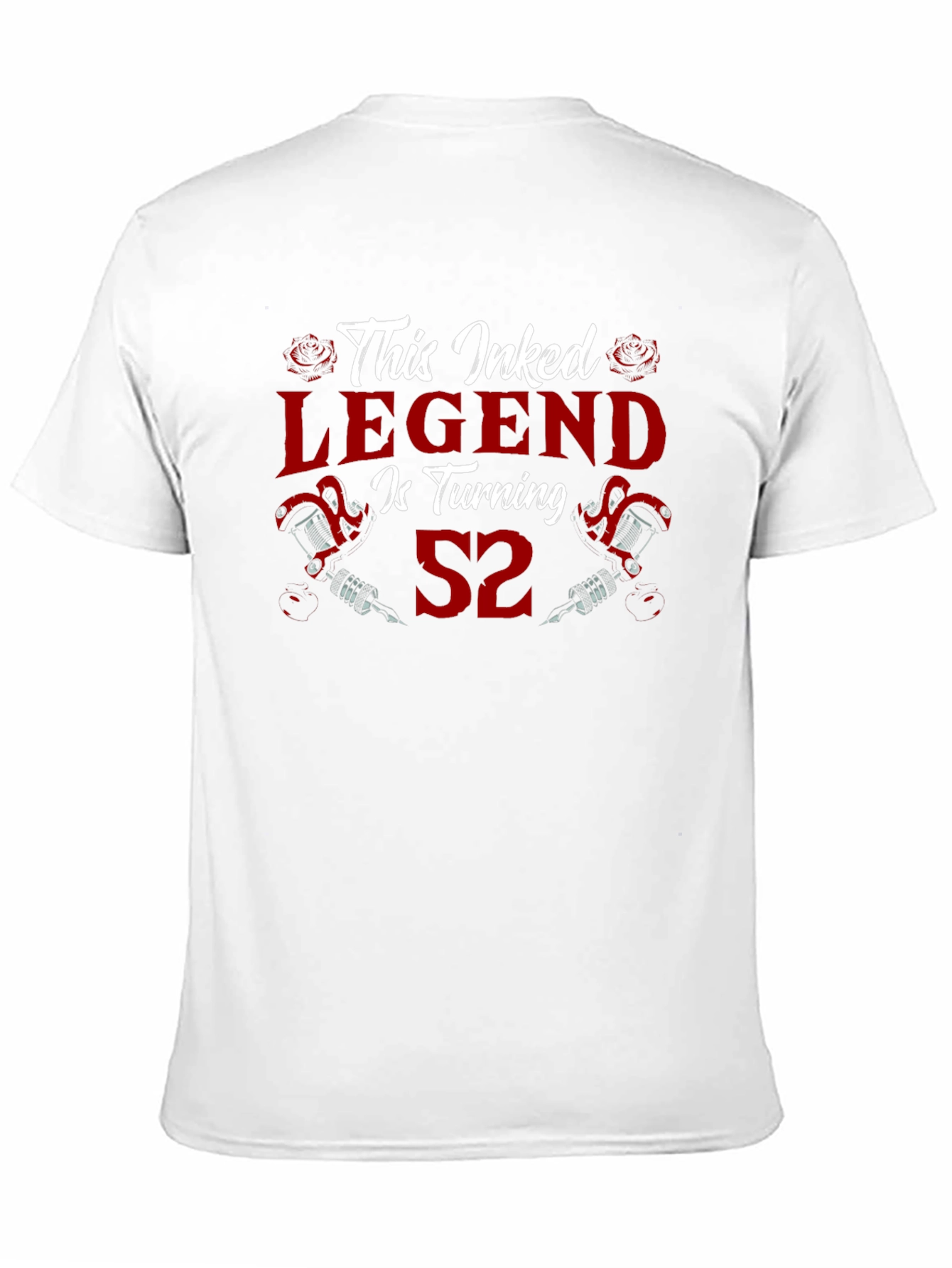 Black Inked Legend 52nd Birthday Black T-Shirt view 11