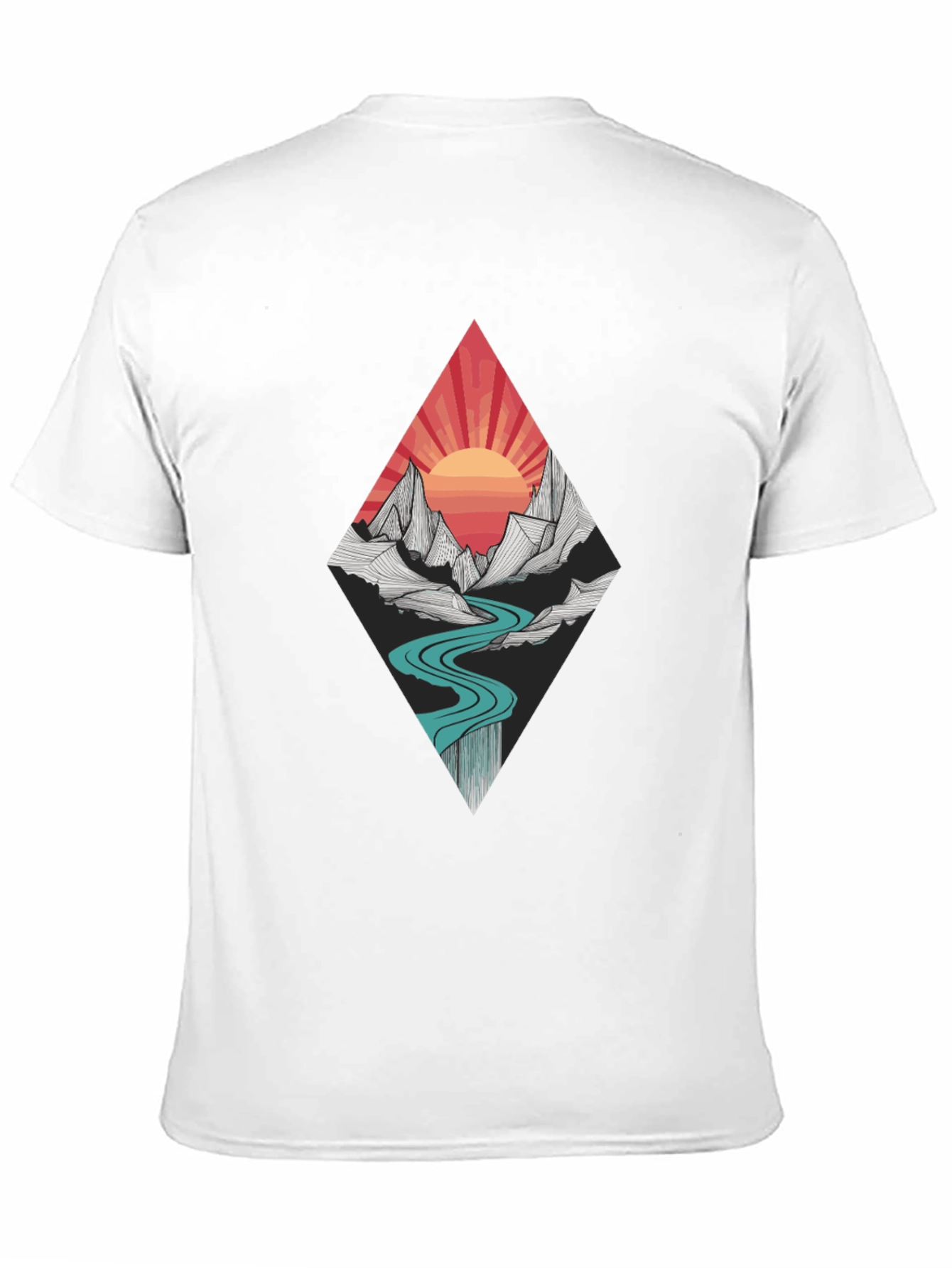 Black Mountain Sunset Graphic Tee - Black view 11