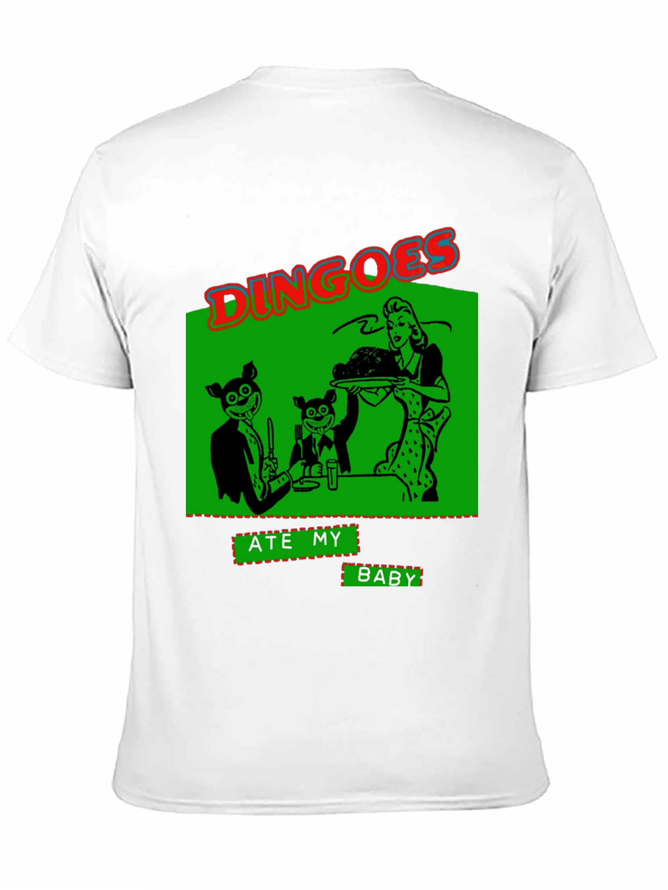 Black Dingoes Ate My Baby Graphic T-Shirt - Novelty Humor Tee view 11