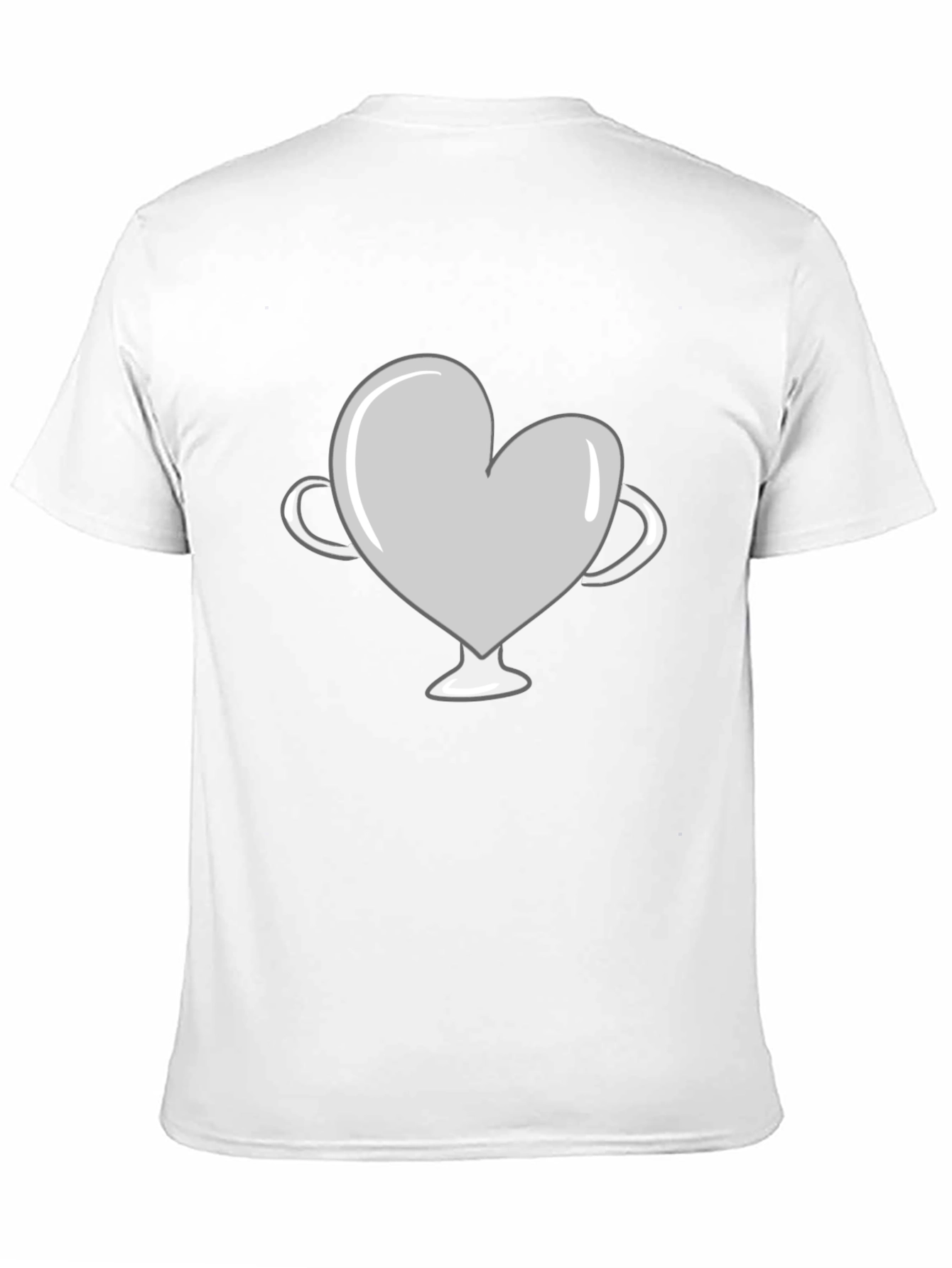 Black Heart Trophy Graphic Tee - Black Cotton Shirt view 11