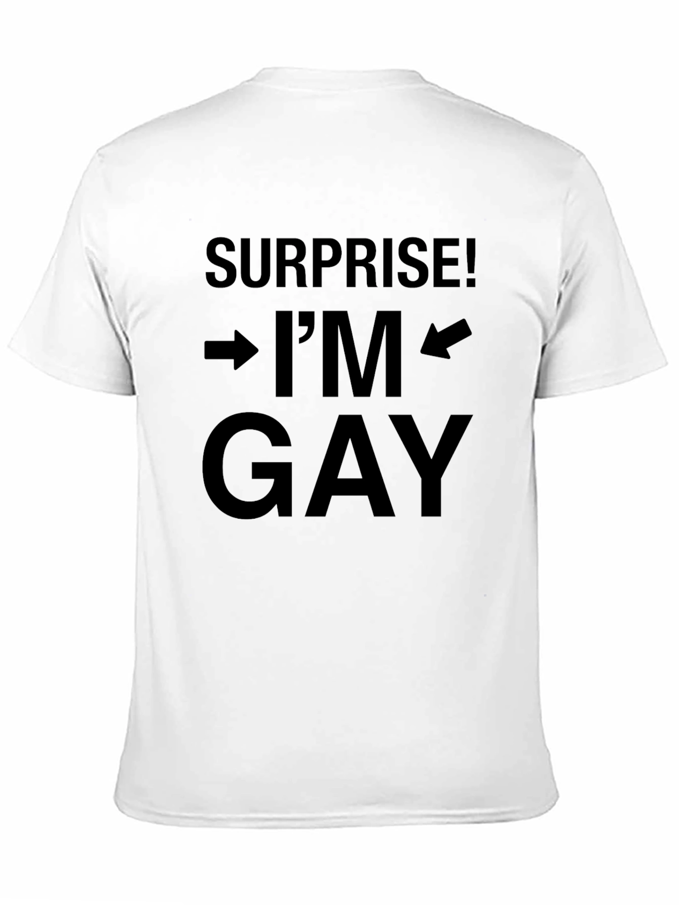 Black Surprise! I'm Gay T-Shirt - Bold Statement Tee view 11