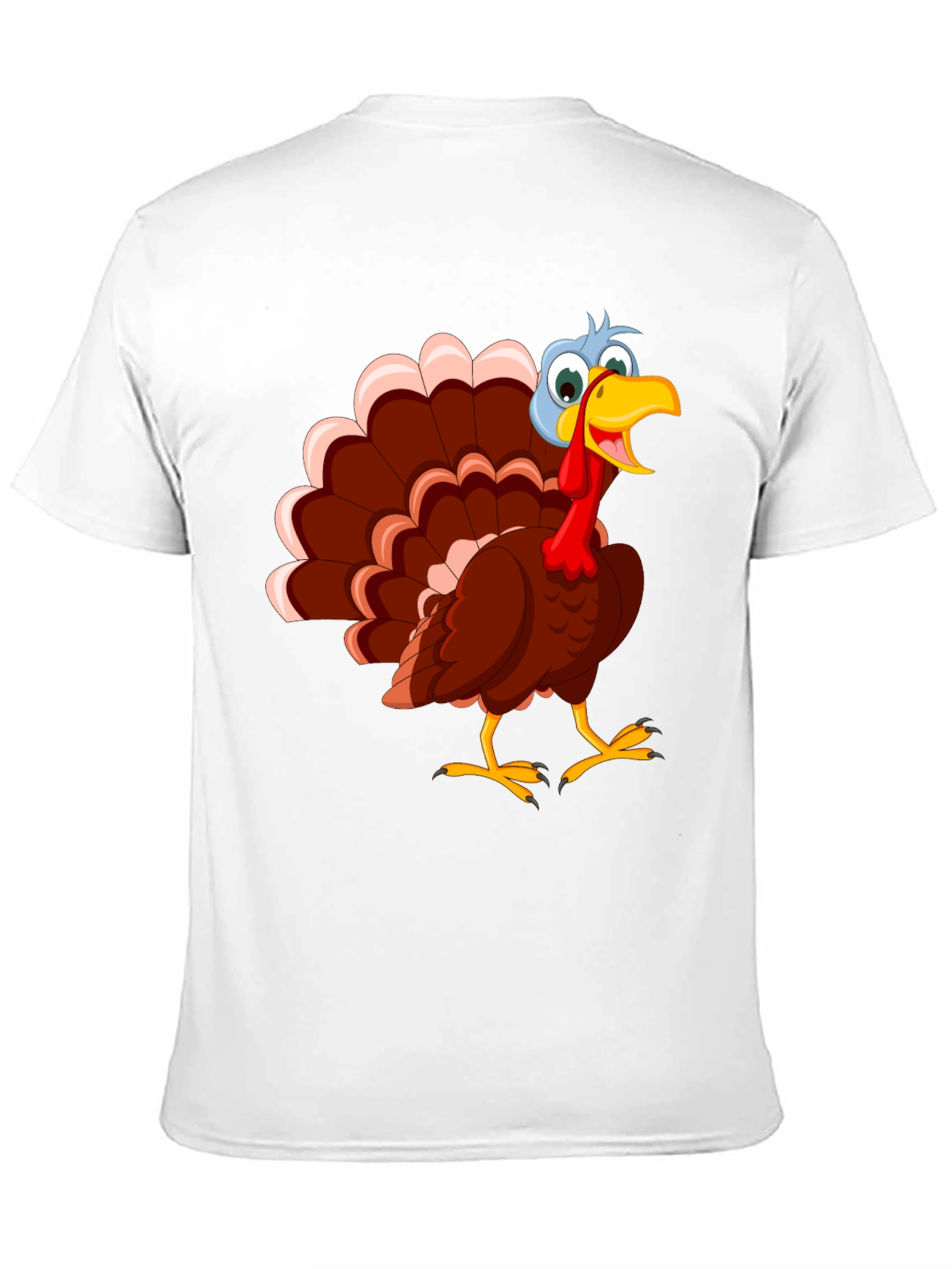 Black Thanksgiving Turkey Graphic Tee - Unisex Black T-Shirt view 11