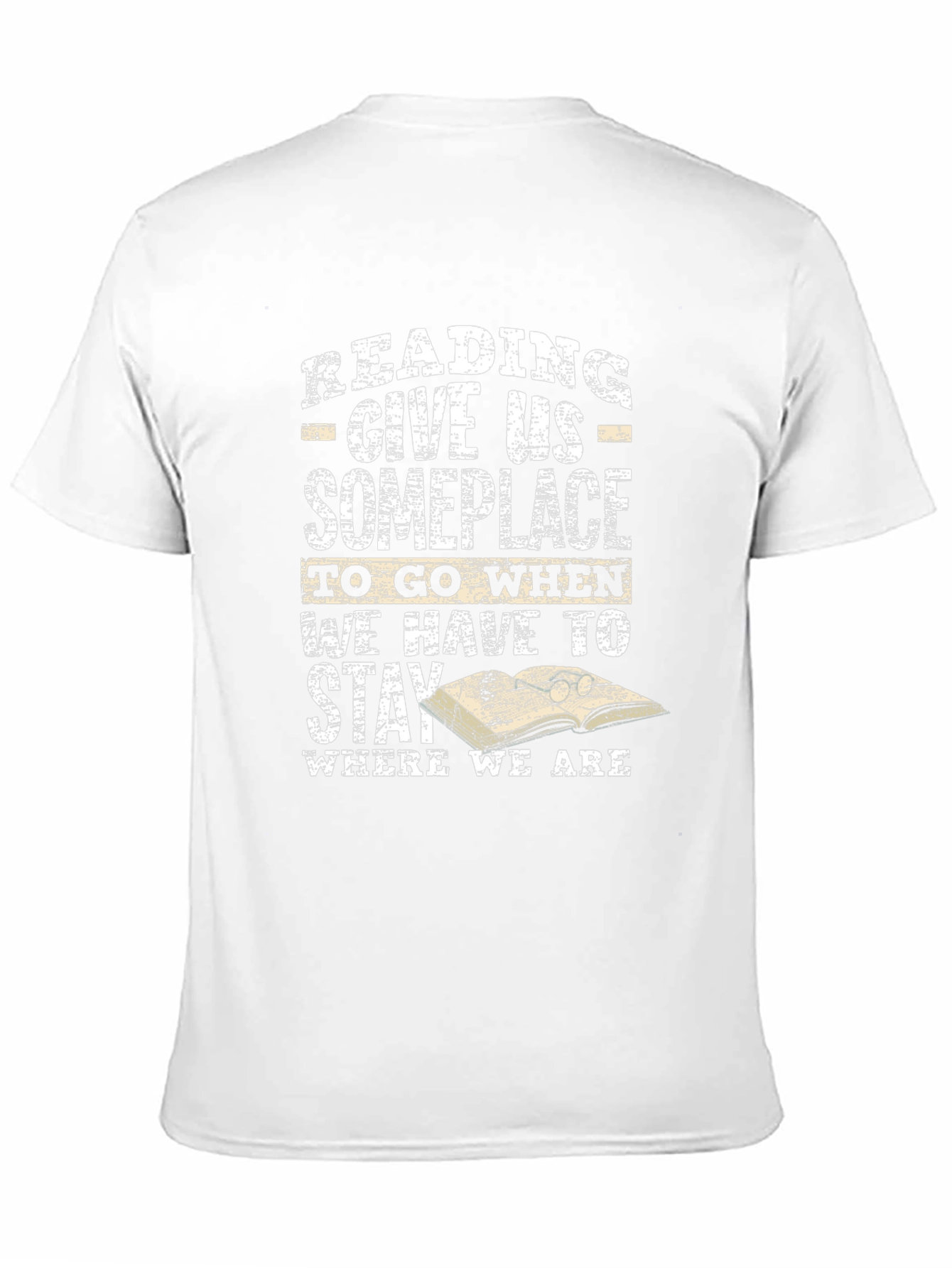 Black Reading T-Shirt: Give Us Someplace to Go view 11