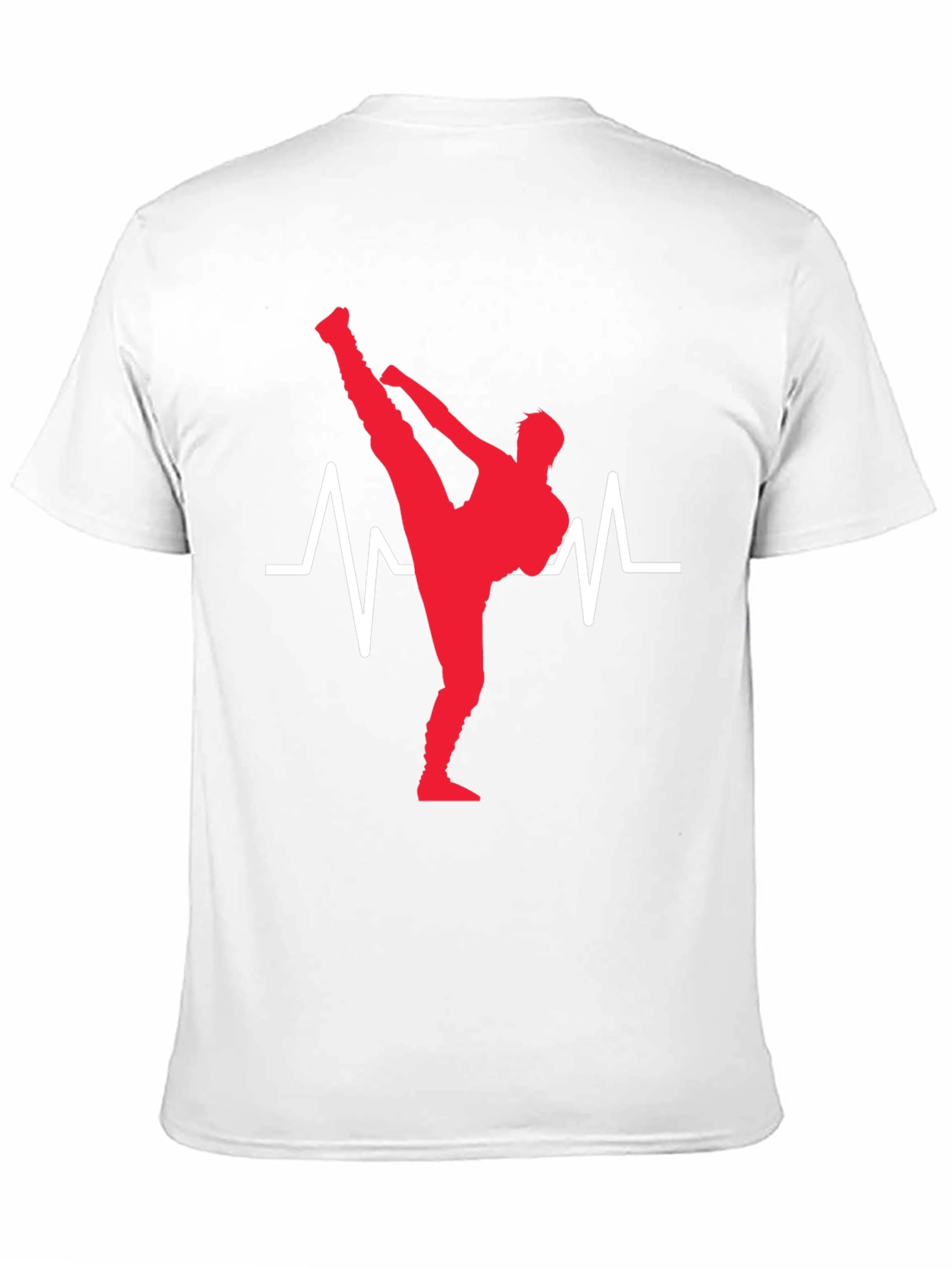 Black Martial Arts Heartbeat T-Shirt - Black view 11