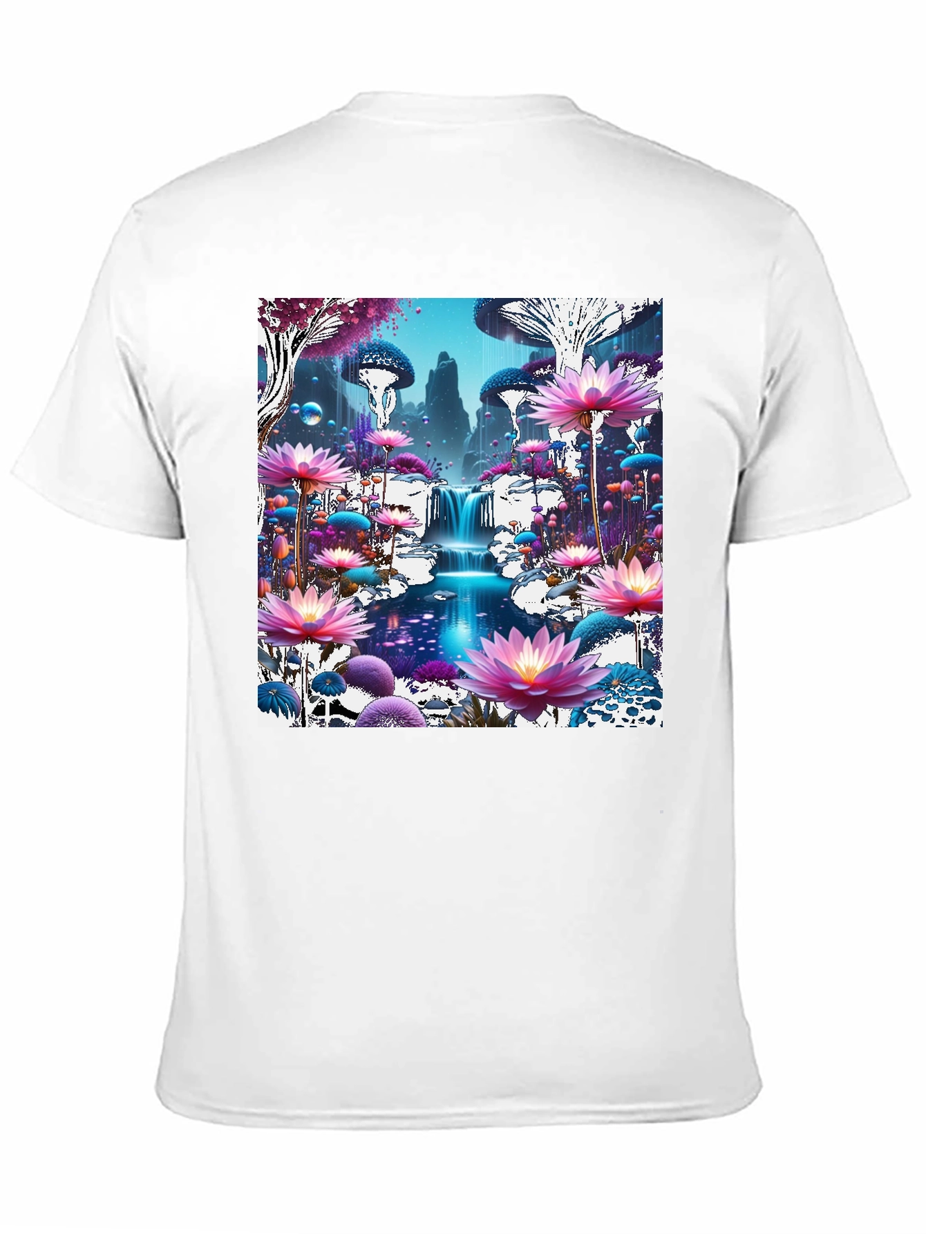 Black Mystical Mushroom Wonderland Graphic Tee view 11