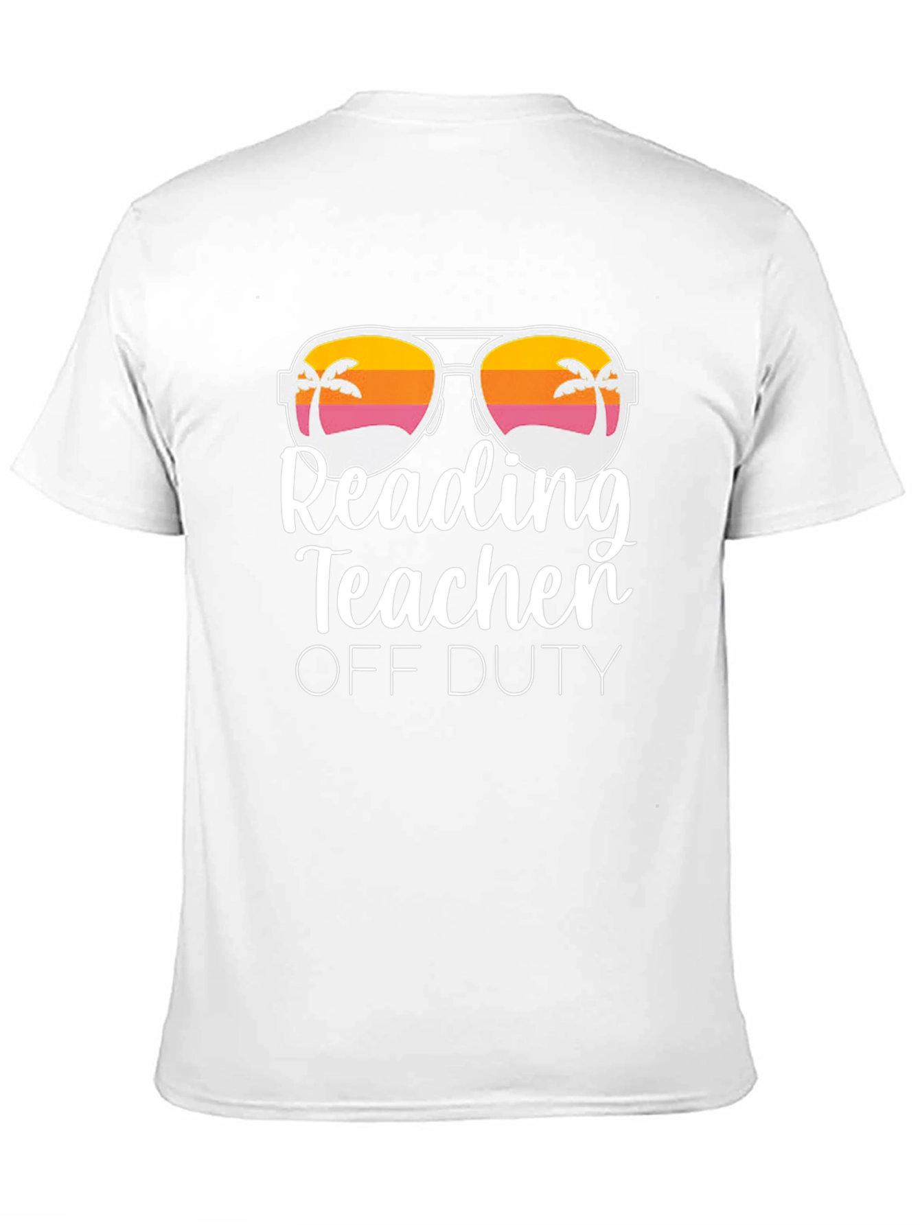 Reading Teacher Off Duty T-Shirt - Black Cotton Tee - 11