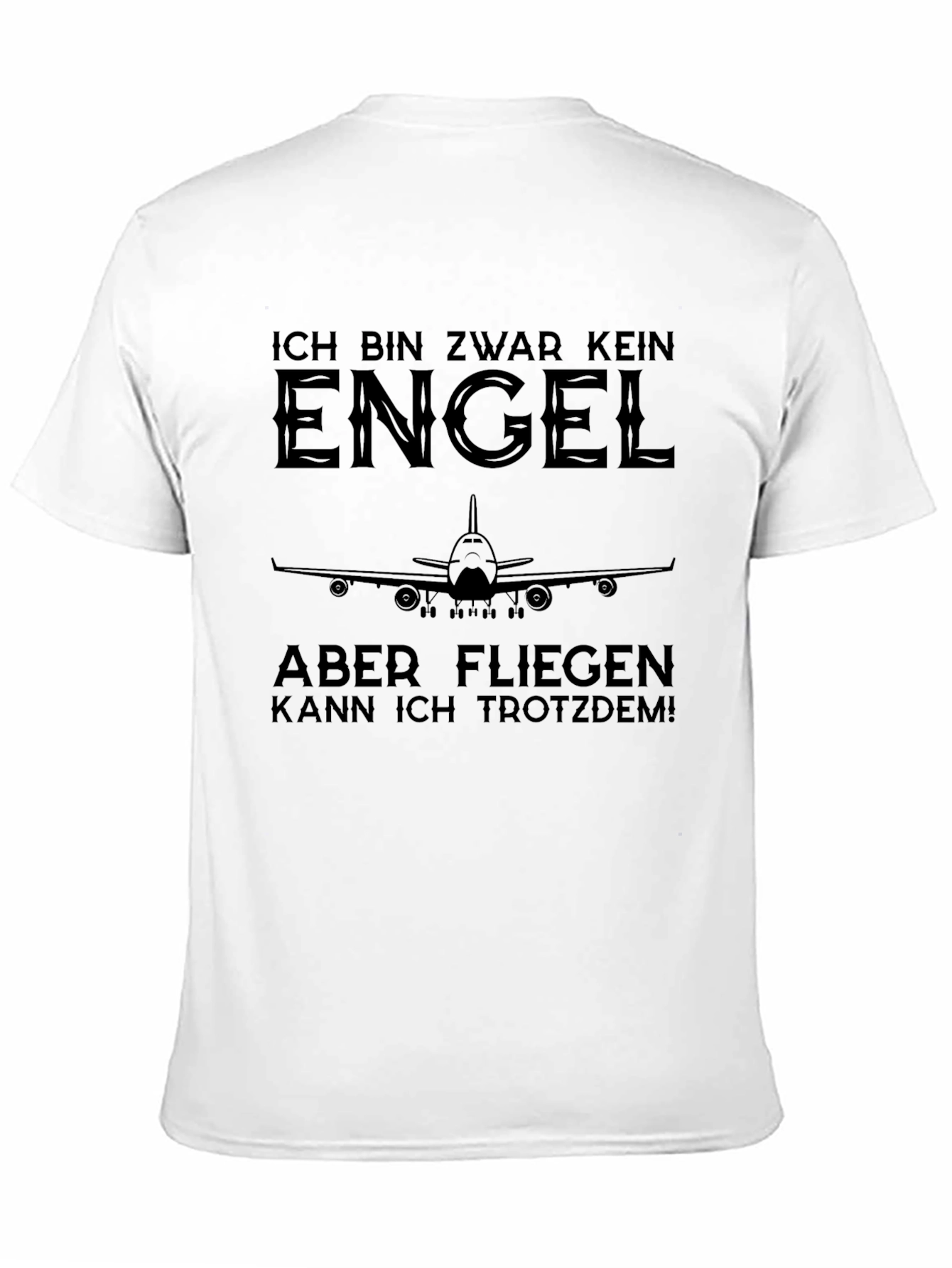Black Ich Bin Zwar Kein Engel T-Shirt view 11