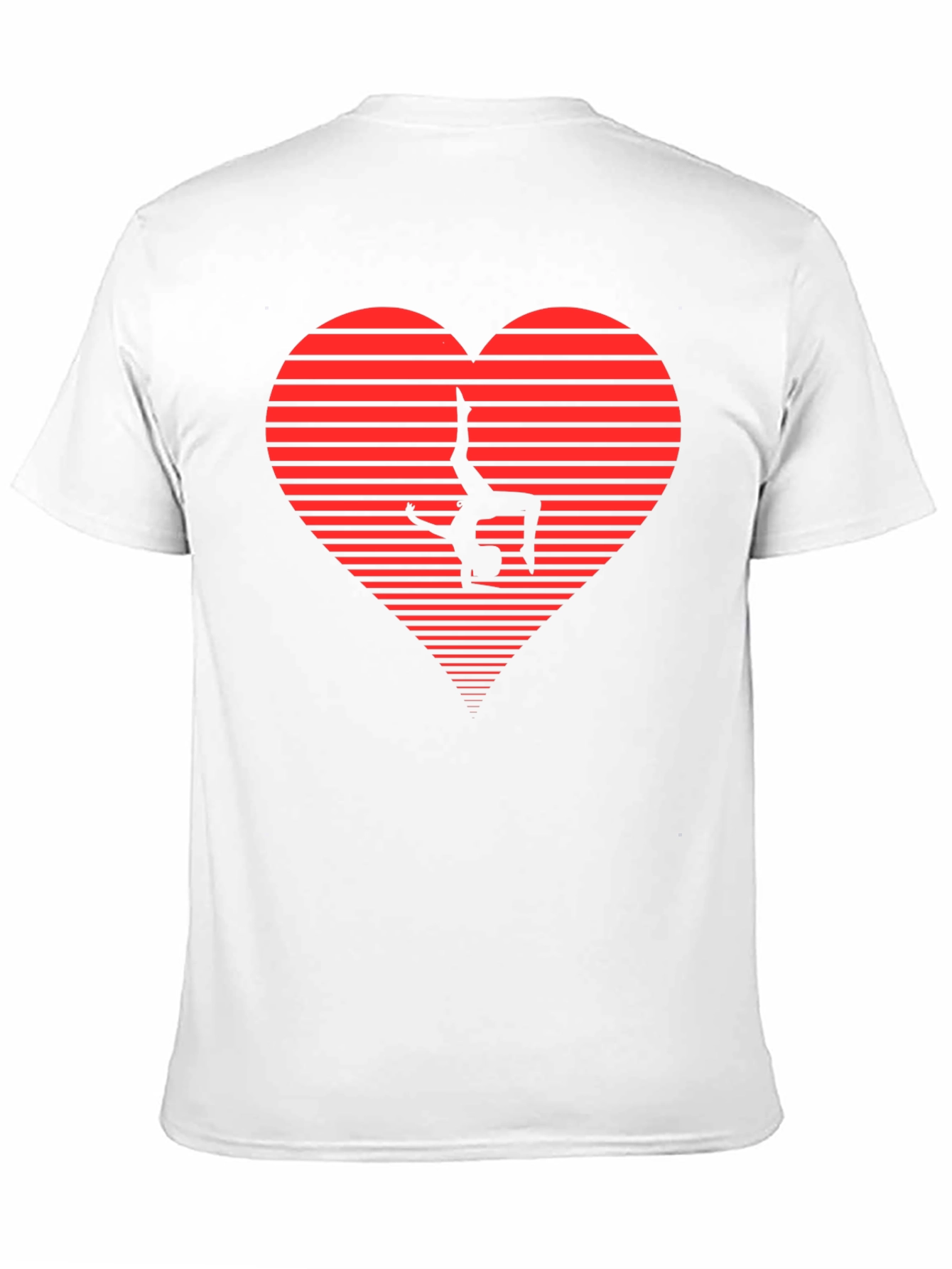 Black Gymnast Heart Graphic Tee - Black view 11