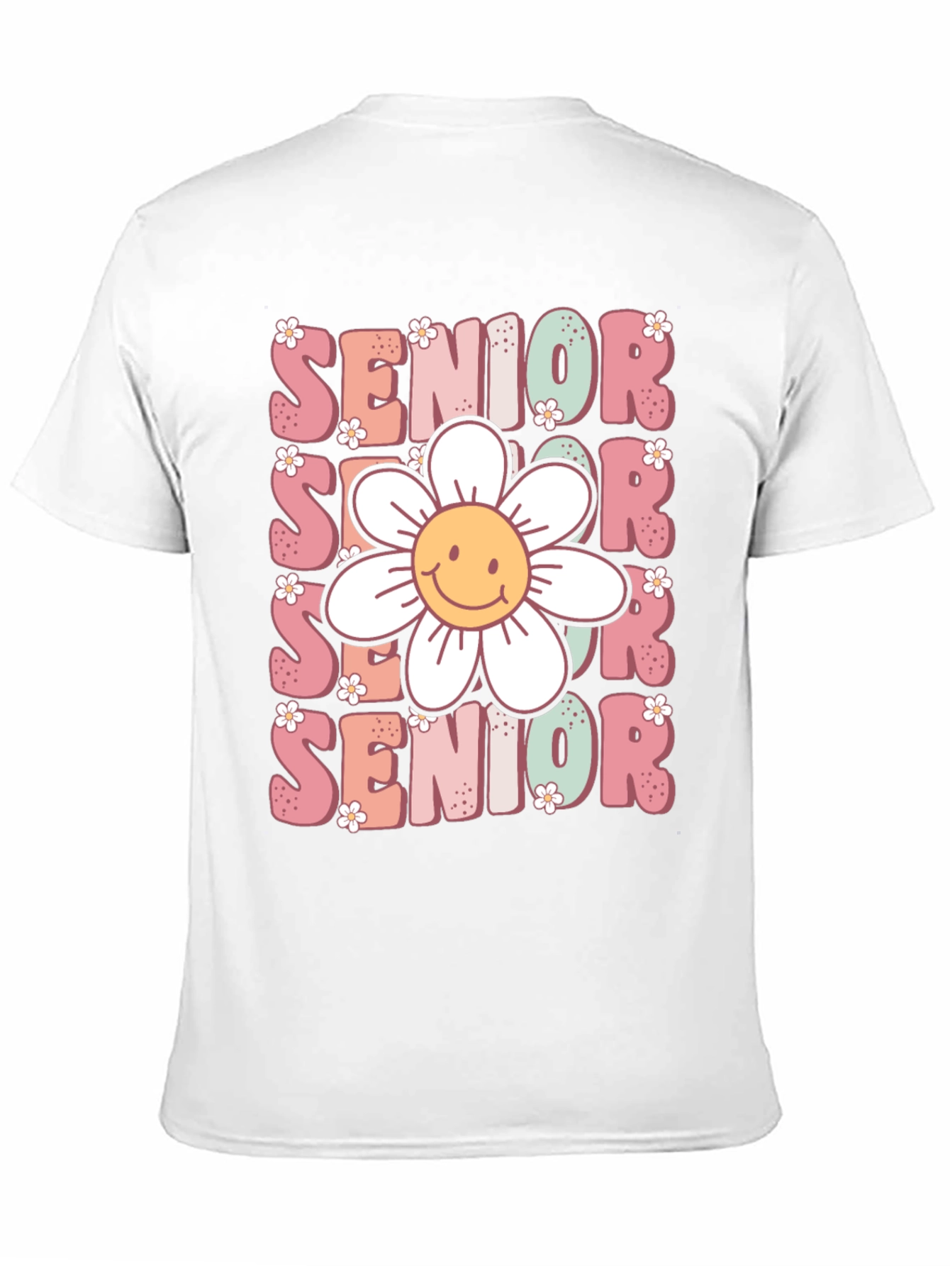 Black Senior Flower Graphic Tee view 11
