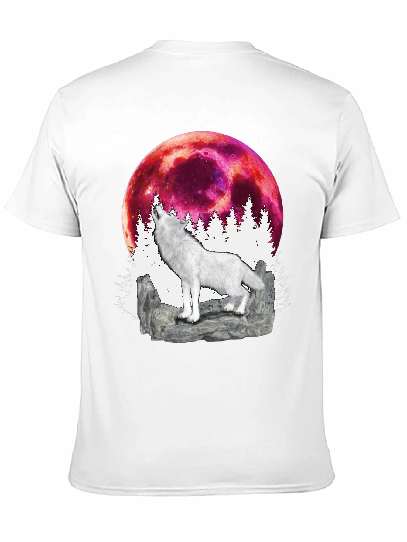 Black Wolf Moon Graphic T-Shirt view 11