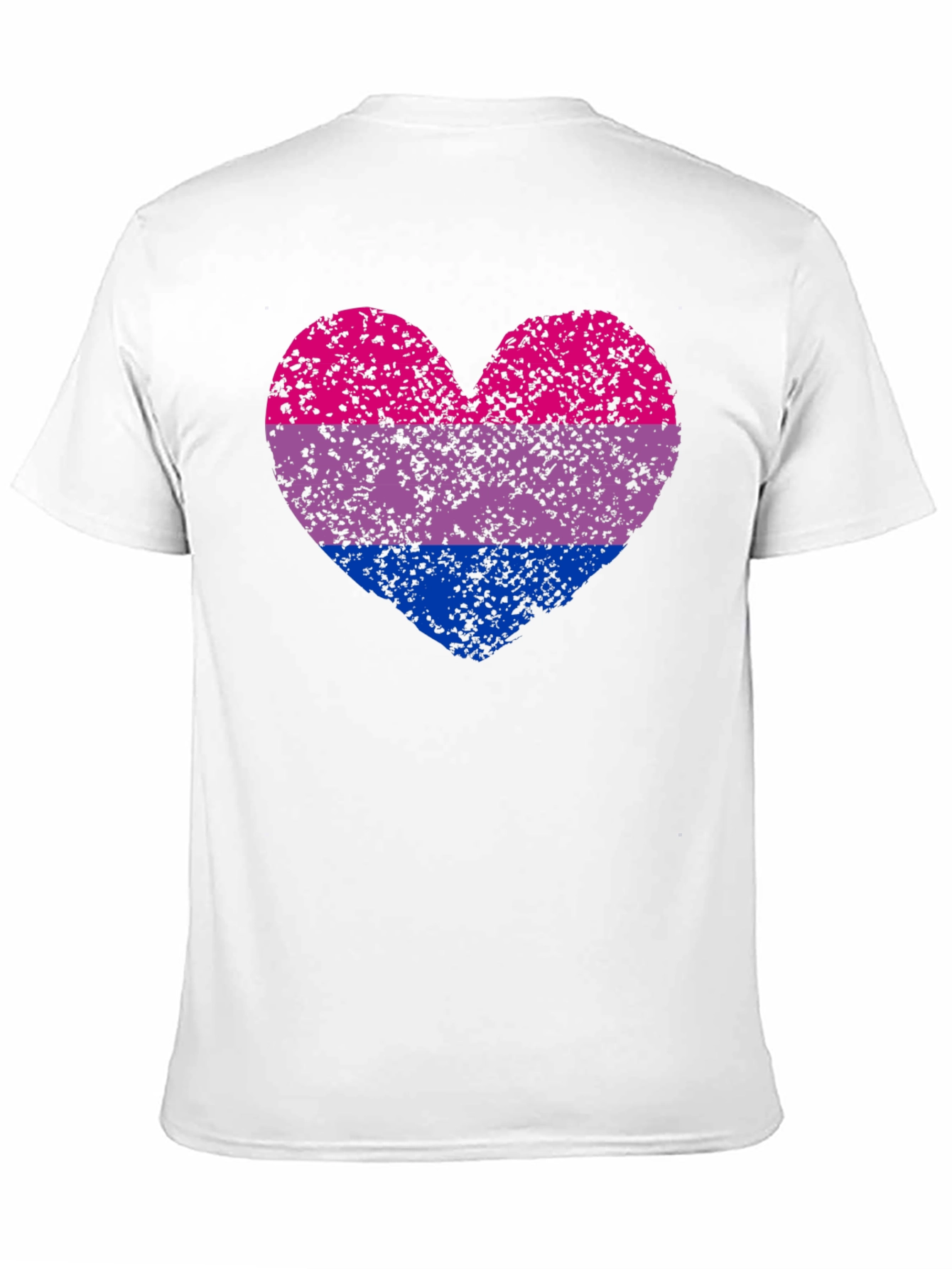 Bi Pride Heart Graphic T-Shirt - 11