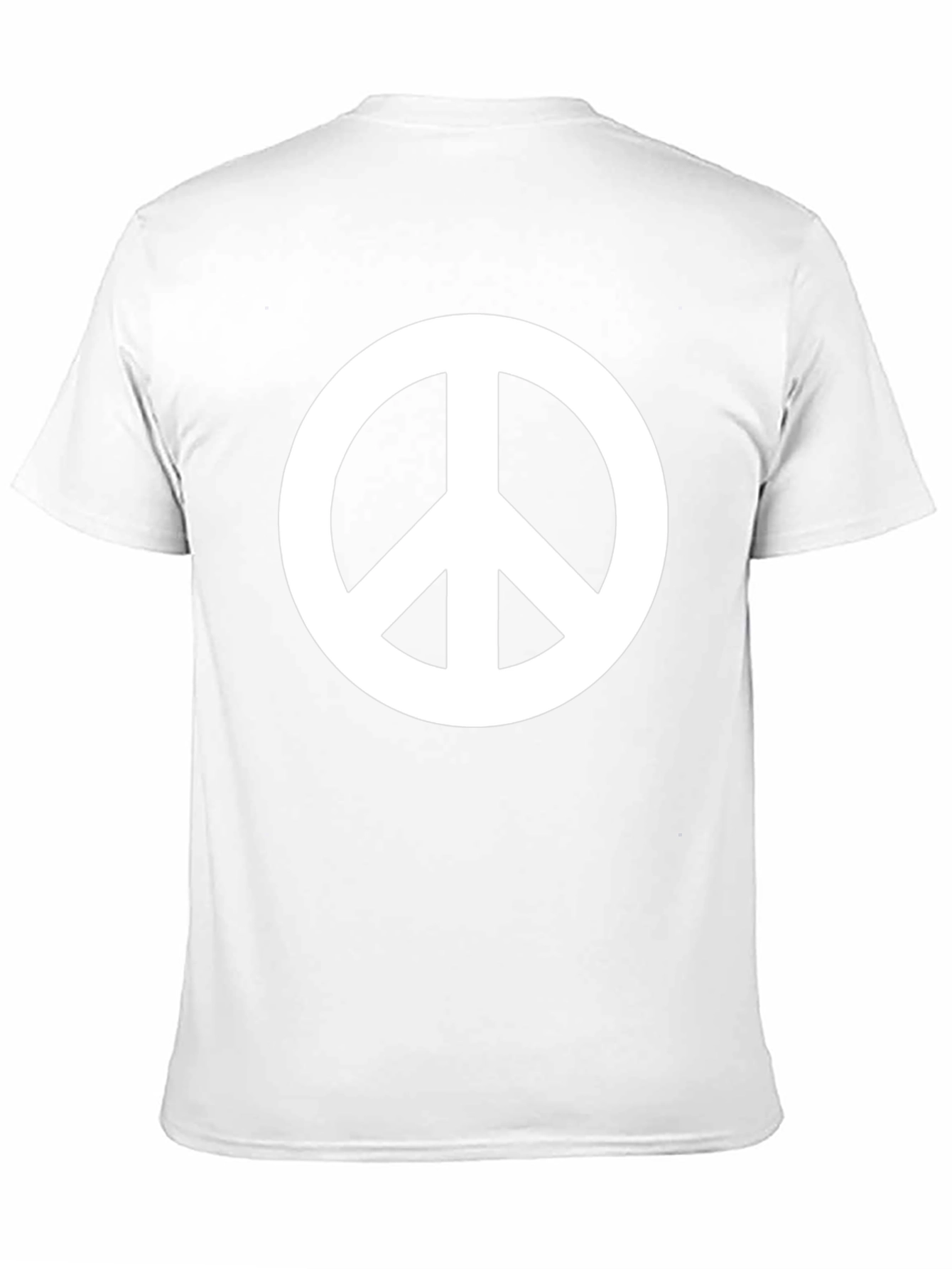 Black Peace Sign Graphic Black T-Shirt view 11