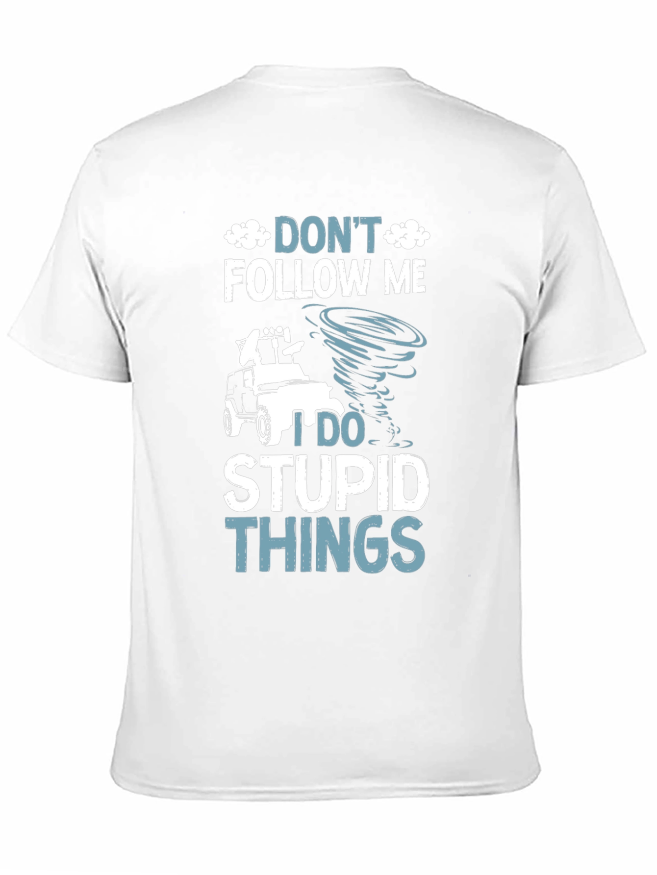 Black Funny Graphic Tee - Don't Follow Me view 11