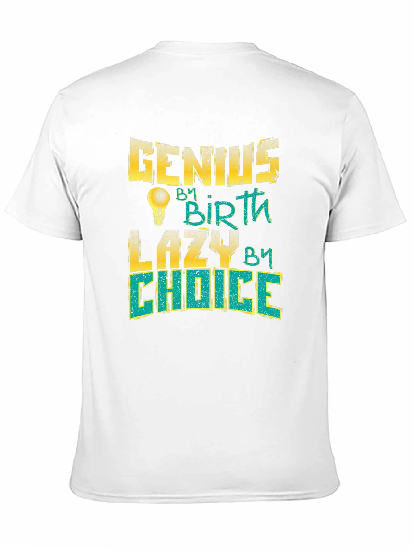 Black Genius By Birth Lazy By Choice Black T-Shirt view 11
