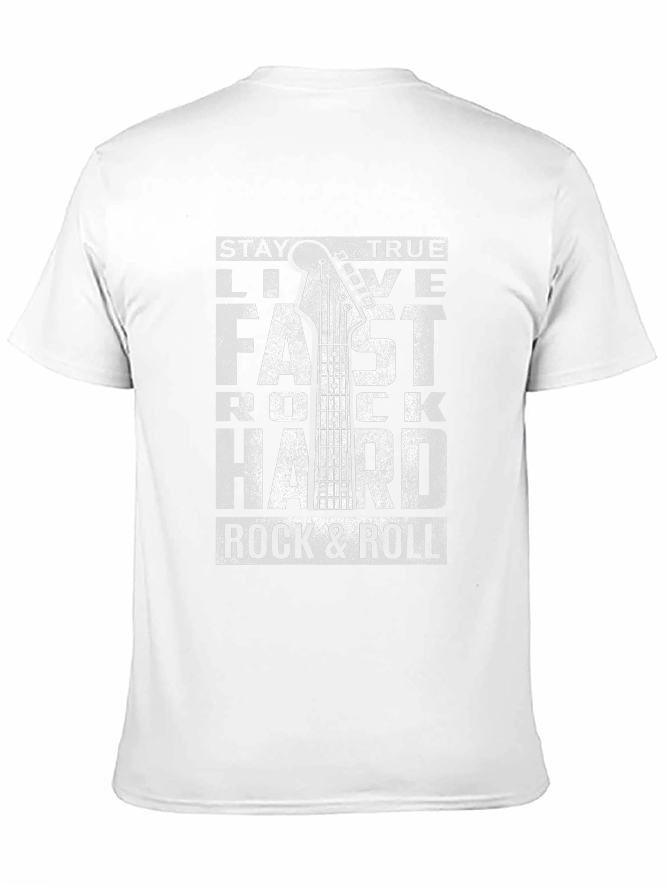 Black Rock & Roll Guitar T-Shirt - Live Fast, Rock Hard view 11