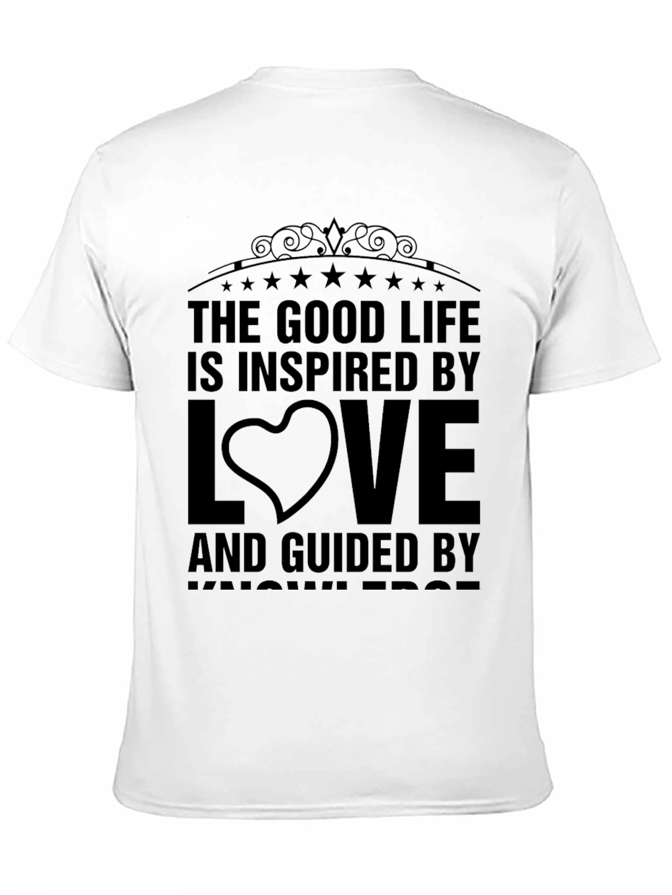 Black Good Life Inspired by Love T-Shirt view 11