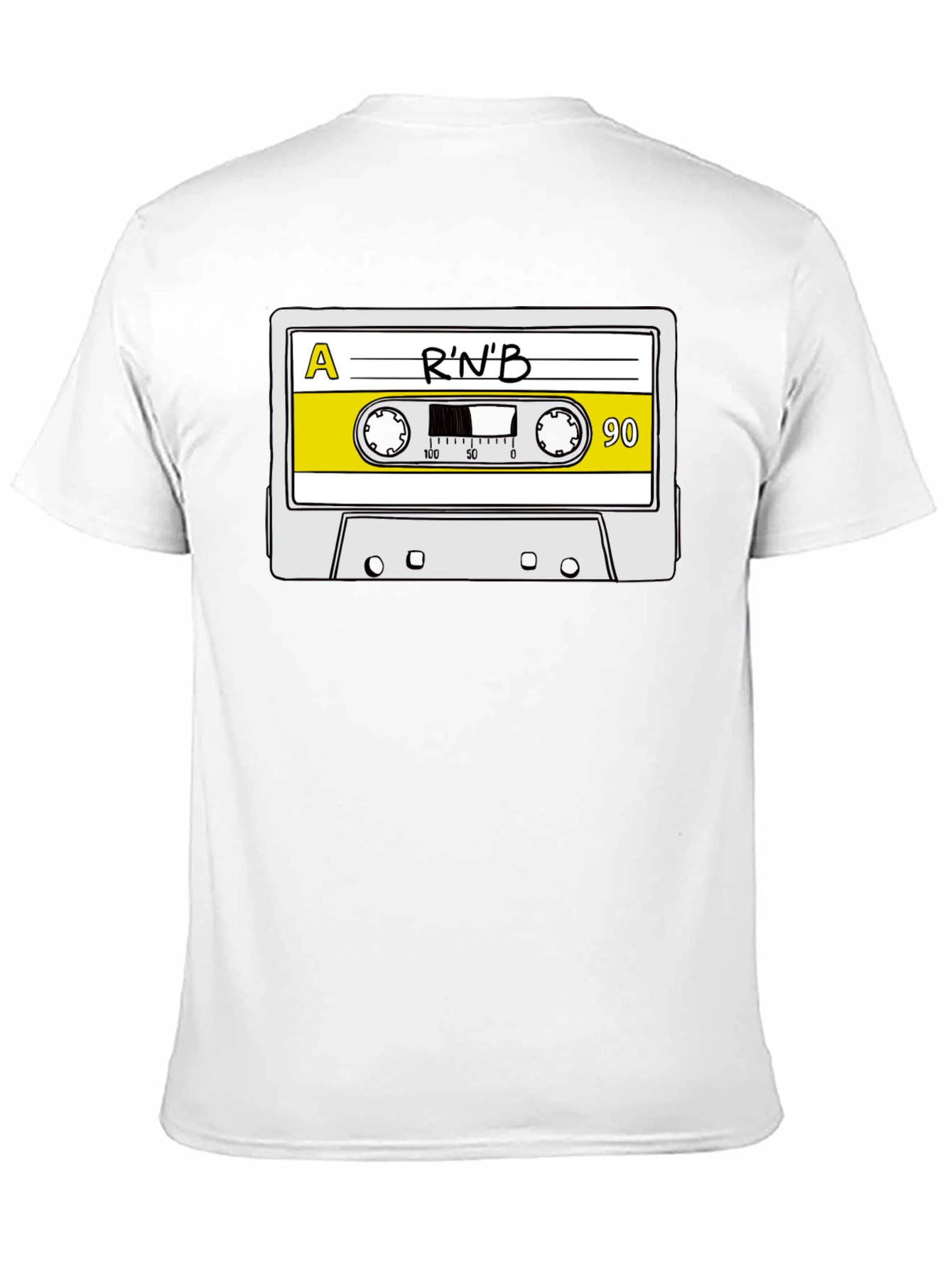Black R'n'B Cassette Tape Graphic T-Shirt view 11