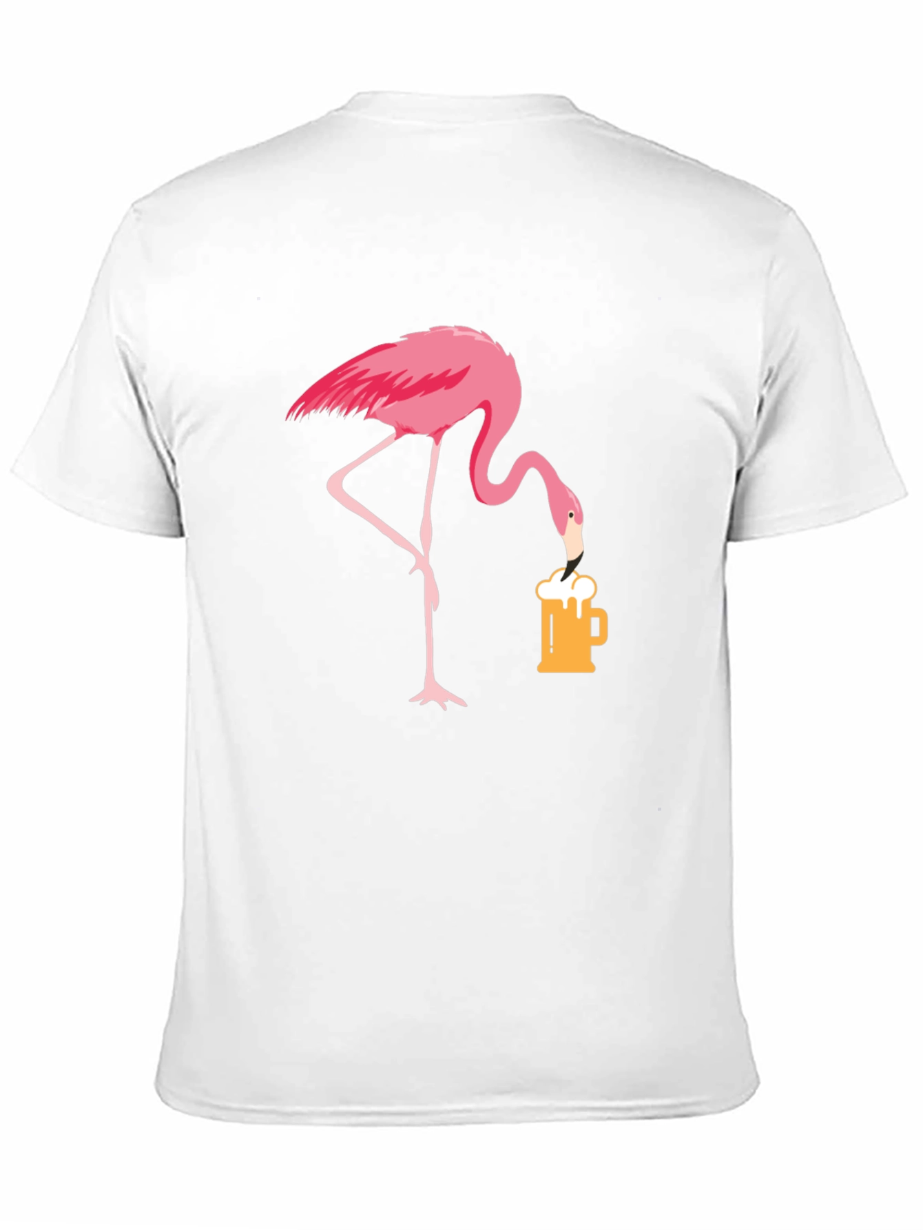 Black Flamingo Beer Lover T-Shirt - Casual Graphic Tee view 11