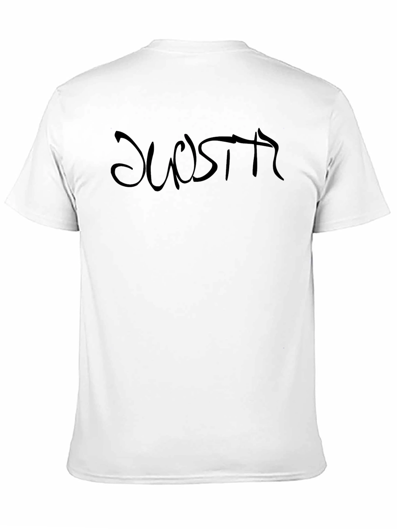 Black Black Graphic Tee - "DUOSPTR" Text Design view 11