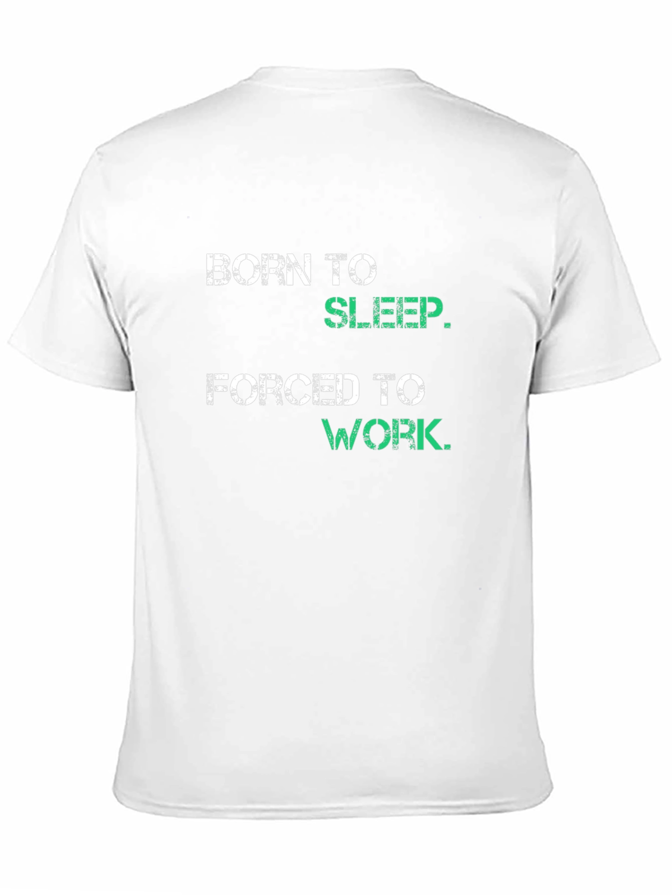 Black Born To Sleep T-Shirt - Funny Graphic Tee view 11