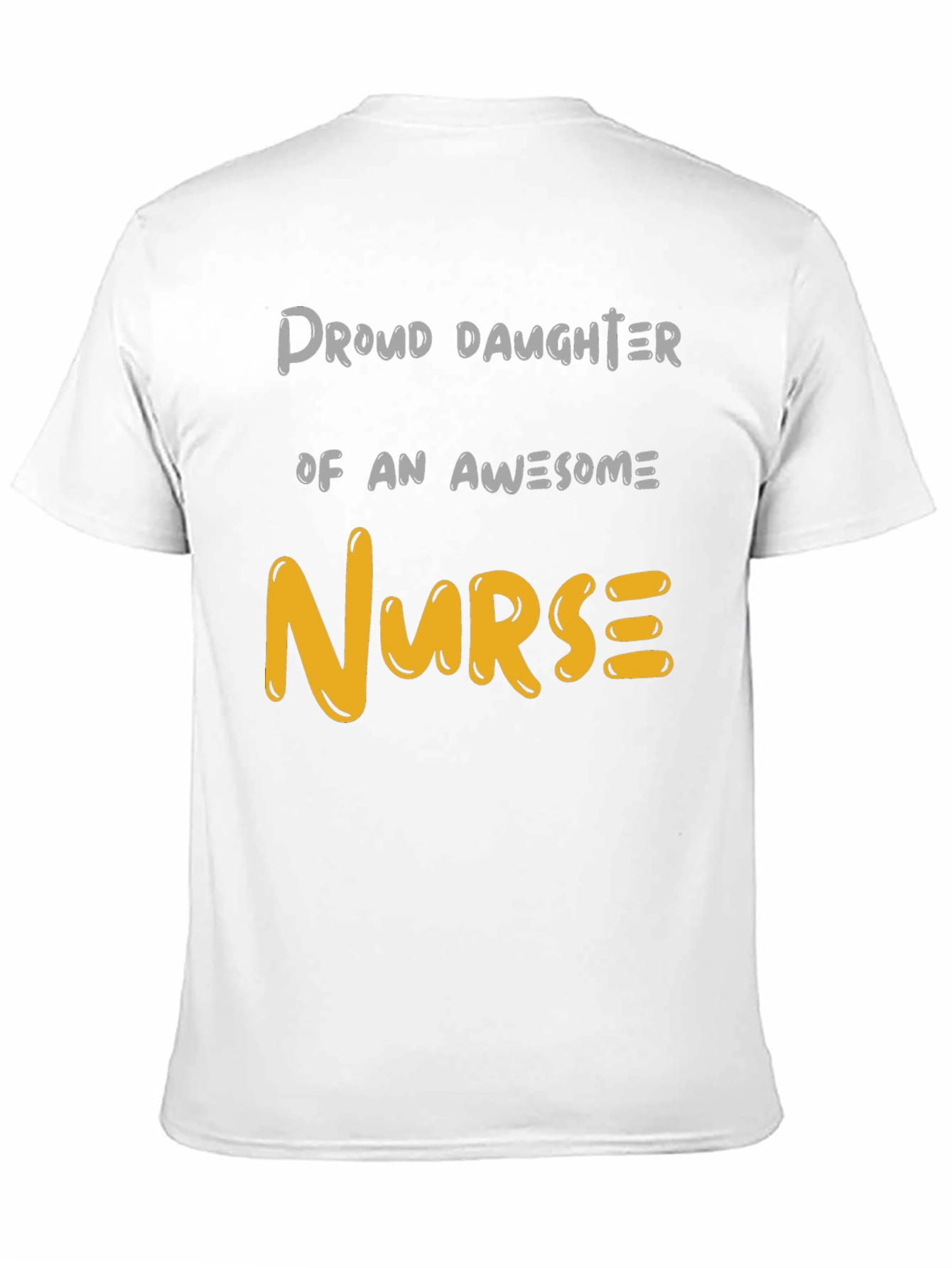 Black Proud Daughter Nurse T-Shirt view 11