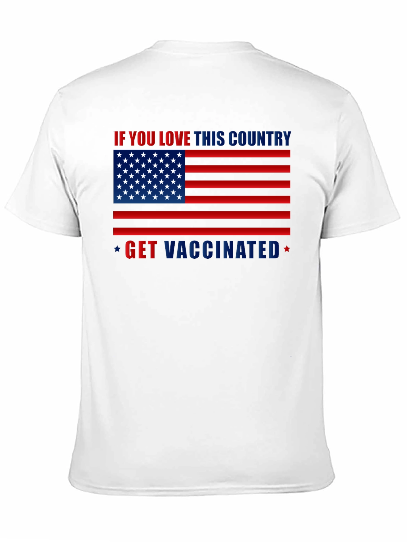 Black Patriotic Vaccination T-Shirt view 11