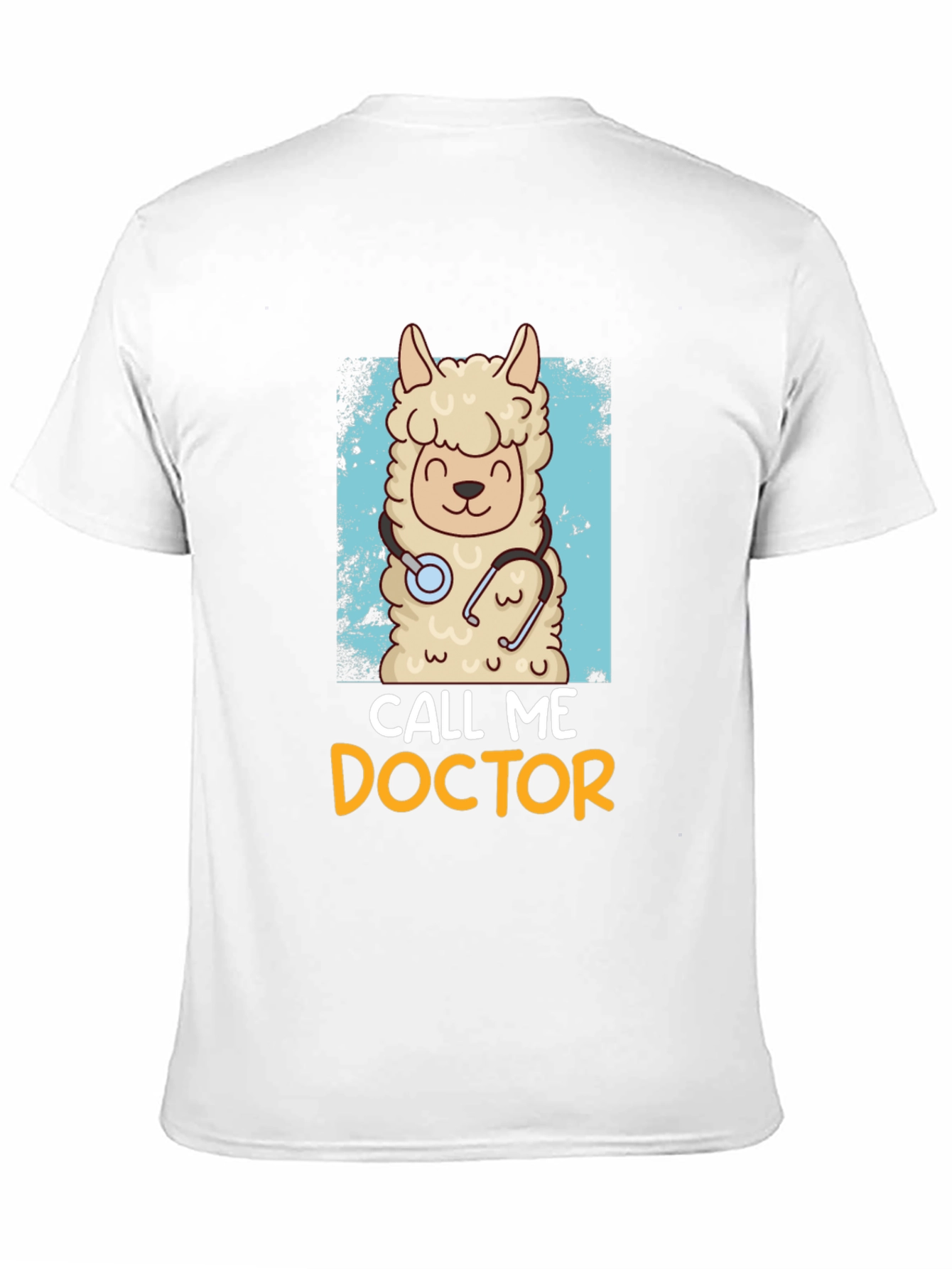 Black Call Me Doctor Llama Graphic Tee view 11