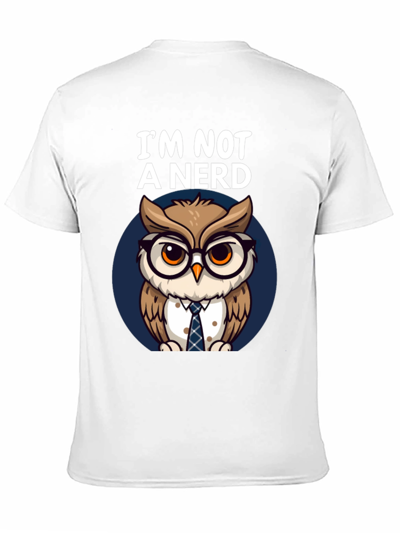 Black I'm Not A Nerd Owl T-Shirt view 11