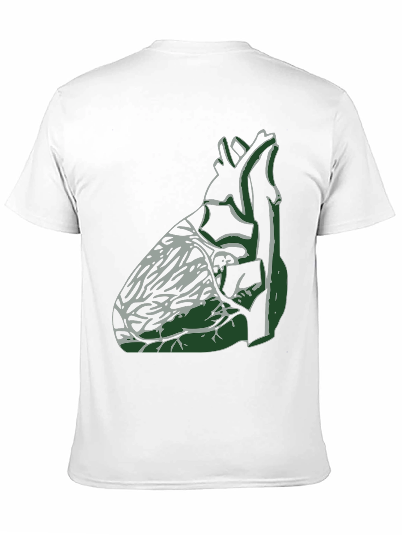 Black Anatomical Heart Graphic Tee - Unique Design view 11