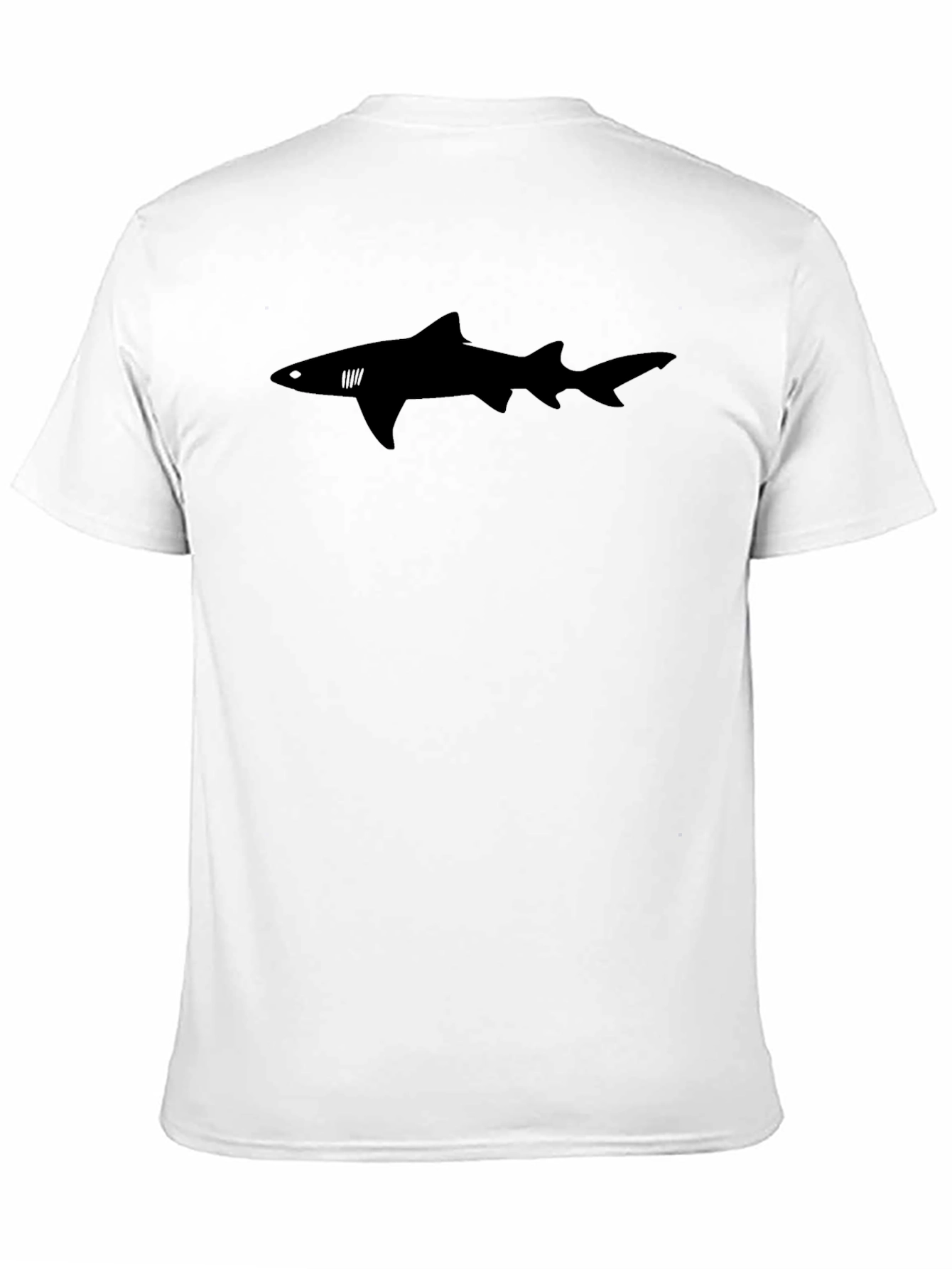 Black Black Shark Graphic Tee - Men's Casual Shirt view 11