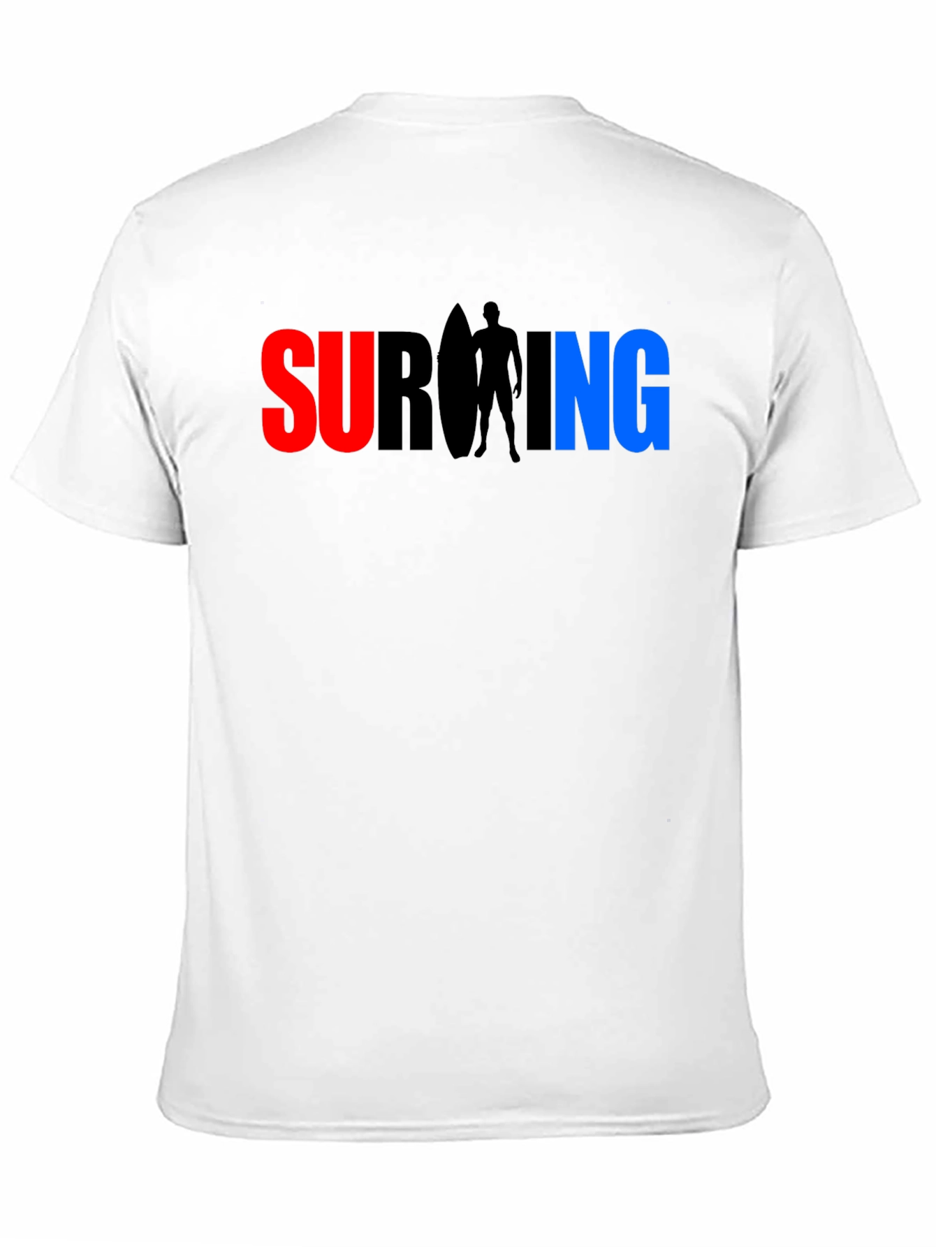 Black Surfing Graphic T-Shirt - Cool Casual Tee view 11