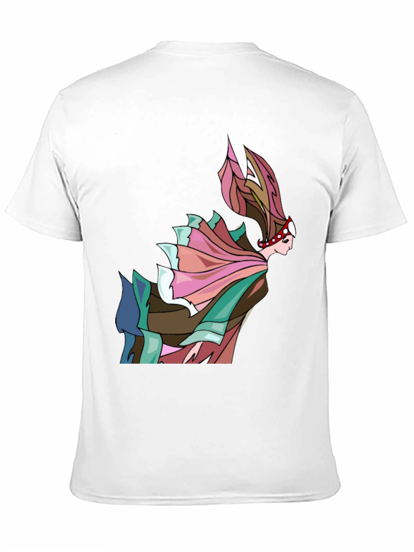 Black Abstract Art Woman T-Shirt view 11