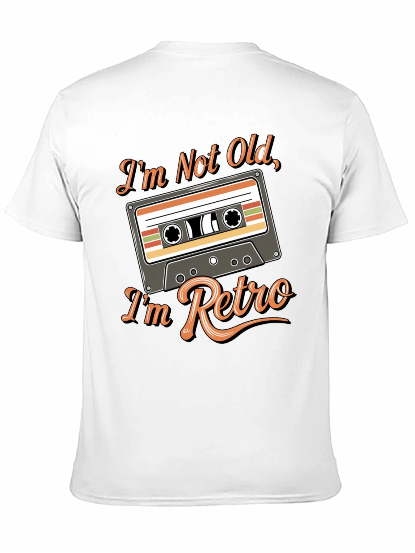 Black Retro Cassette Tape T-Shirt - I'm Not Old view 11