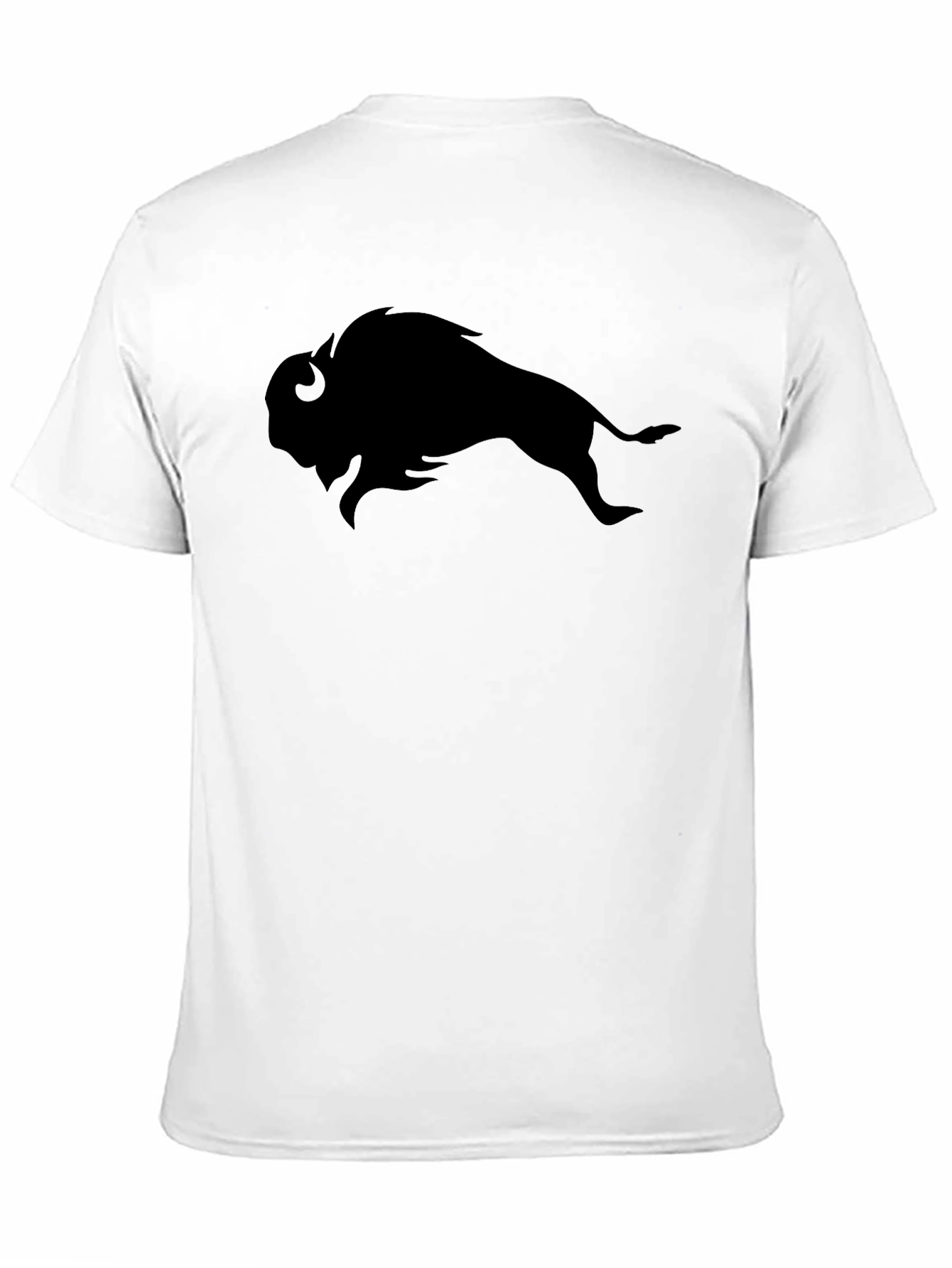 Black Buffalo Silhouette Black T-Shirt - Stylish Graphic Tee view 11