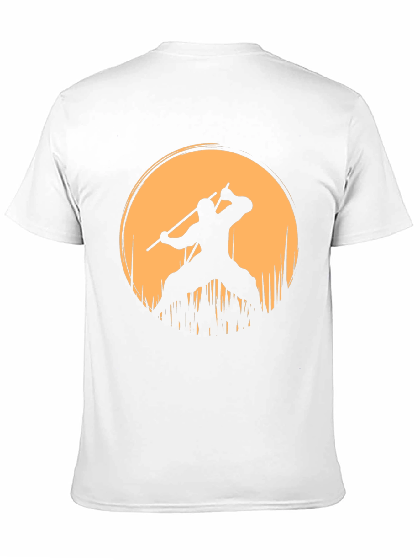 Black Samurai Warrior Sunset Graphic T-Shirt view 11