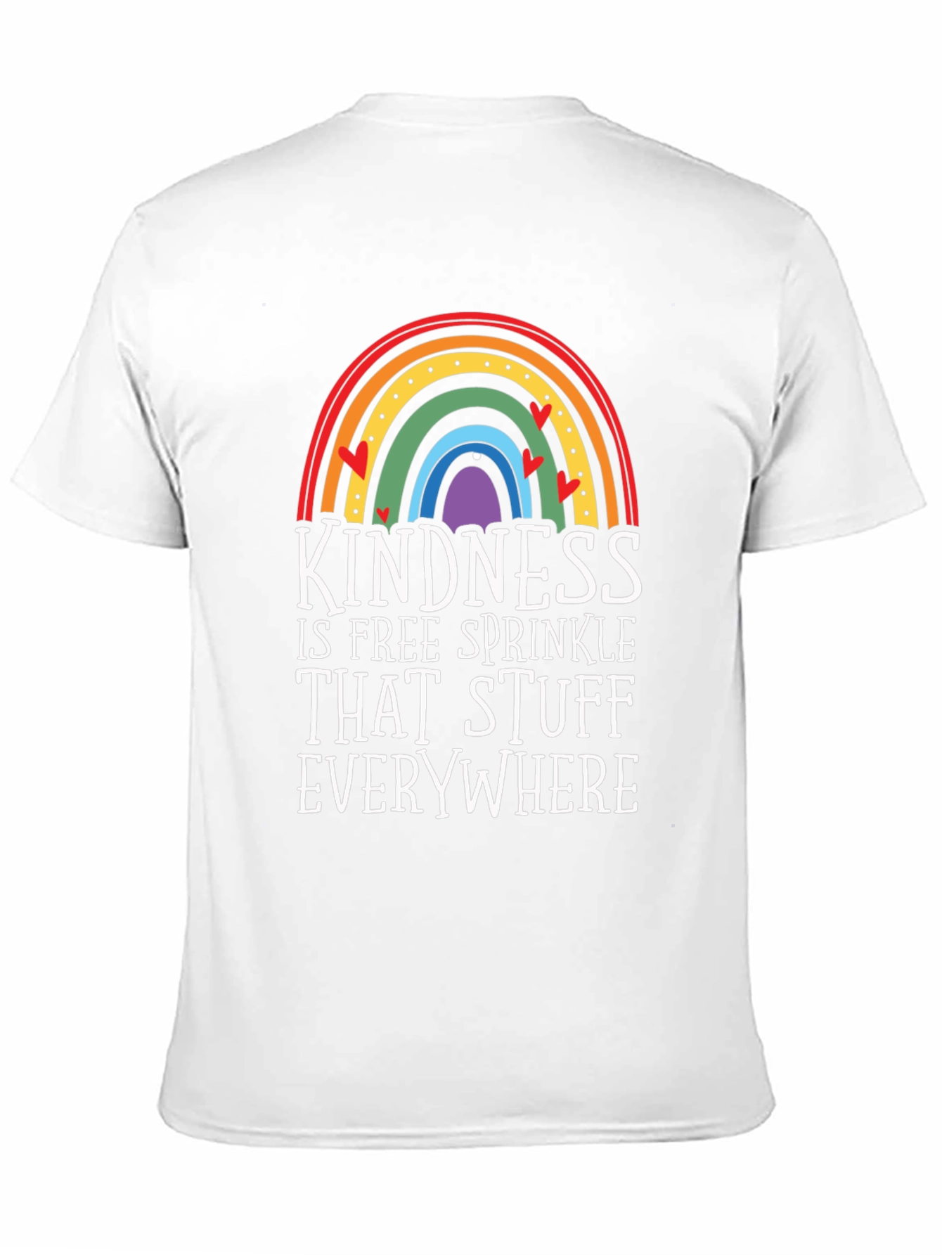 Black Kindness Rainbow Graphic Tee view 11