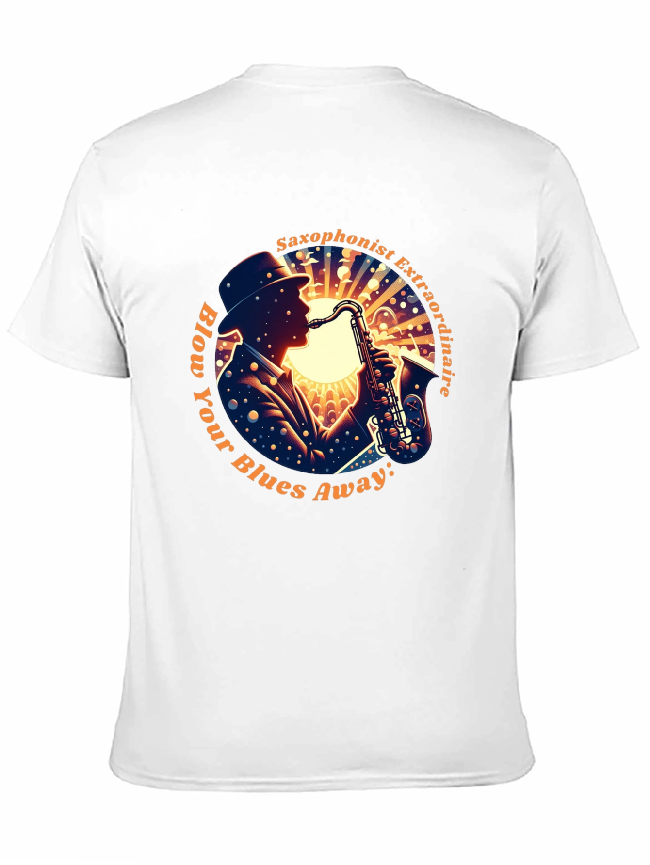 Black Saxophonist Extraordinaire Graphic Tee view 11