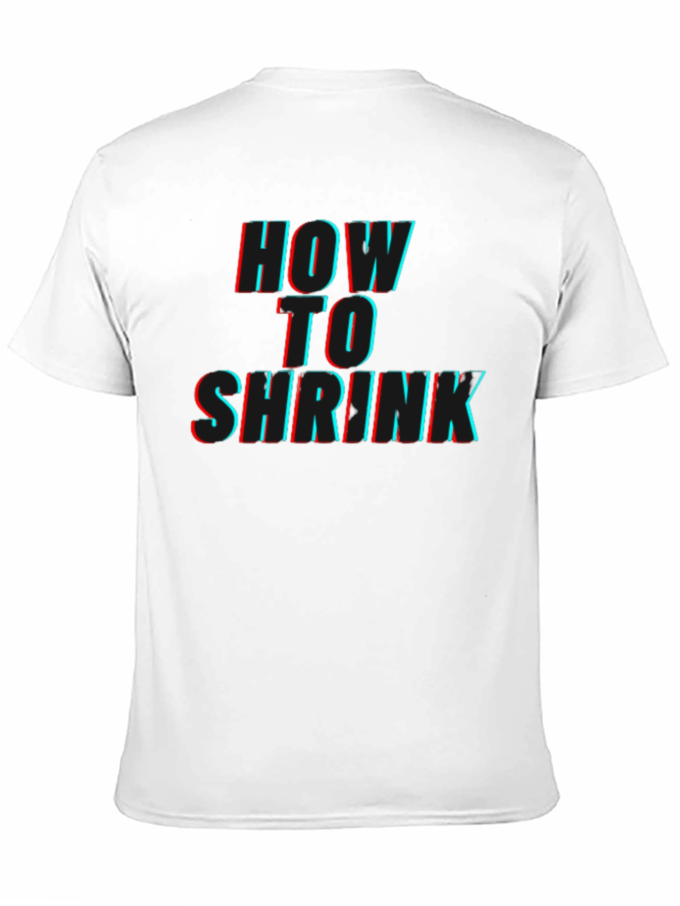 Black How to Shrink Graphic T-Shirt view 11